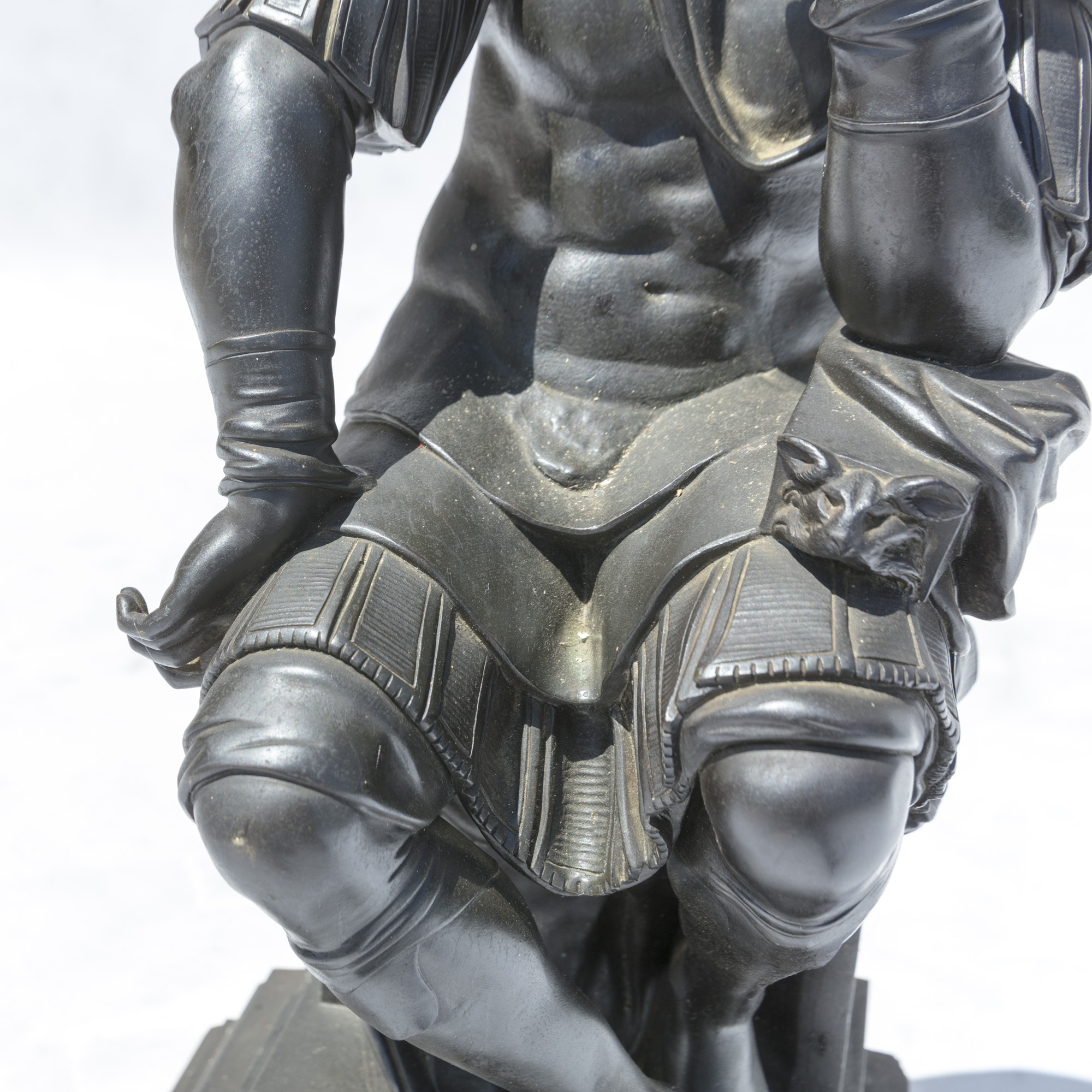 Reproduction Sculpture After Michelangelo's "Il Penseroso"