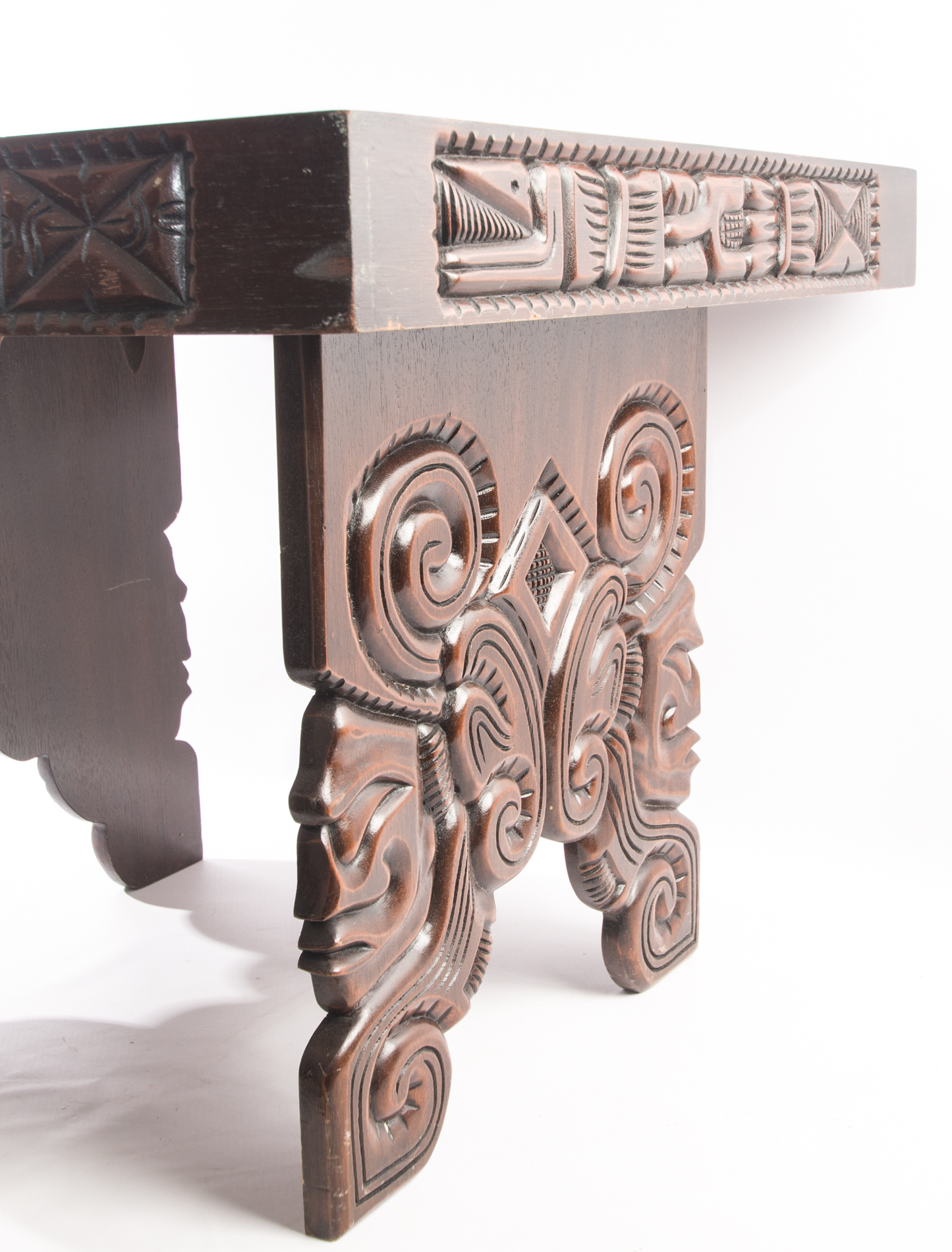 Ch'orti' Indian Carved Side Table