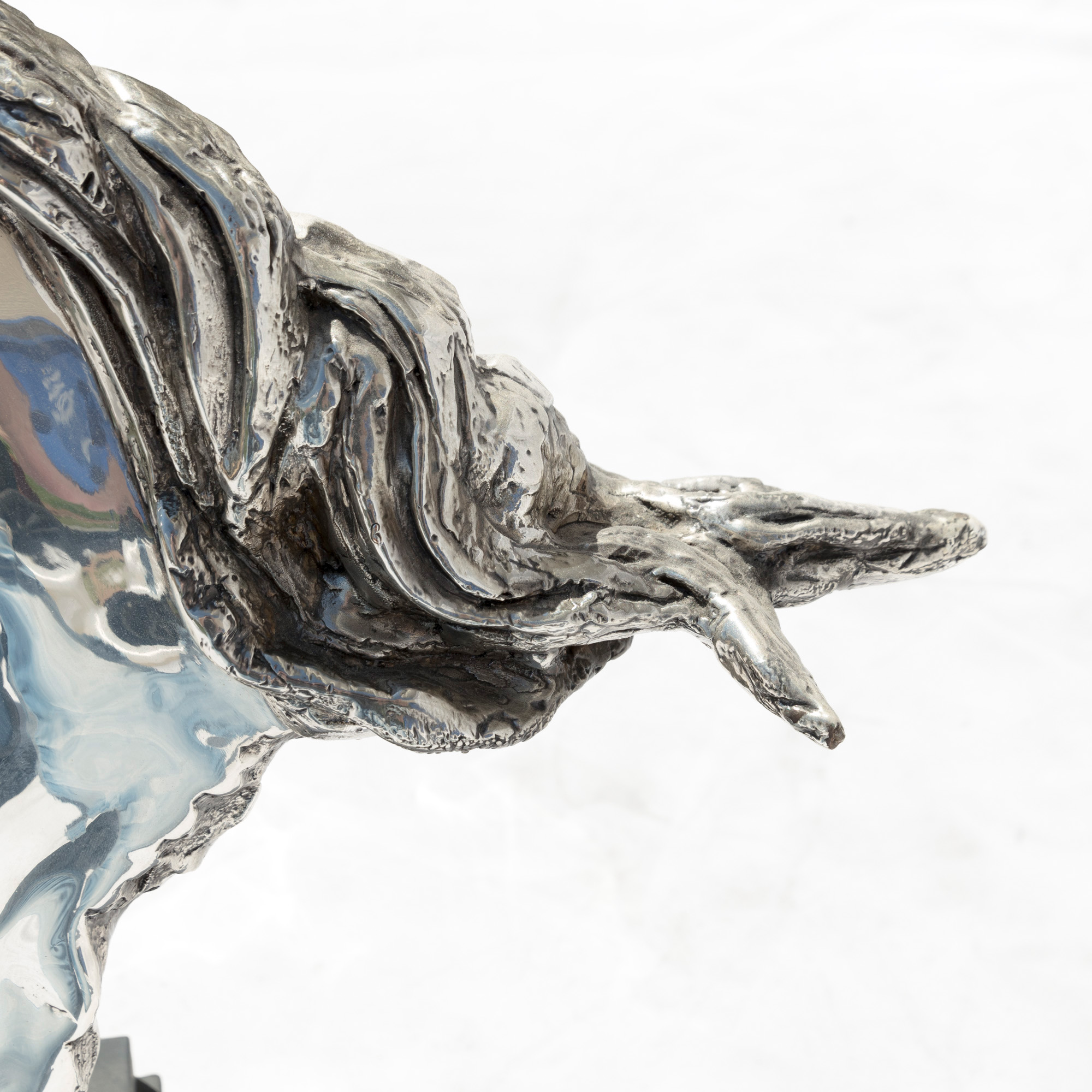 Ricardo Del Río for D'Argenta Silver Plated Sculpture "Horse Head"