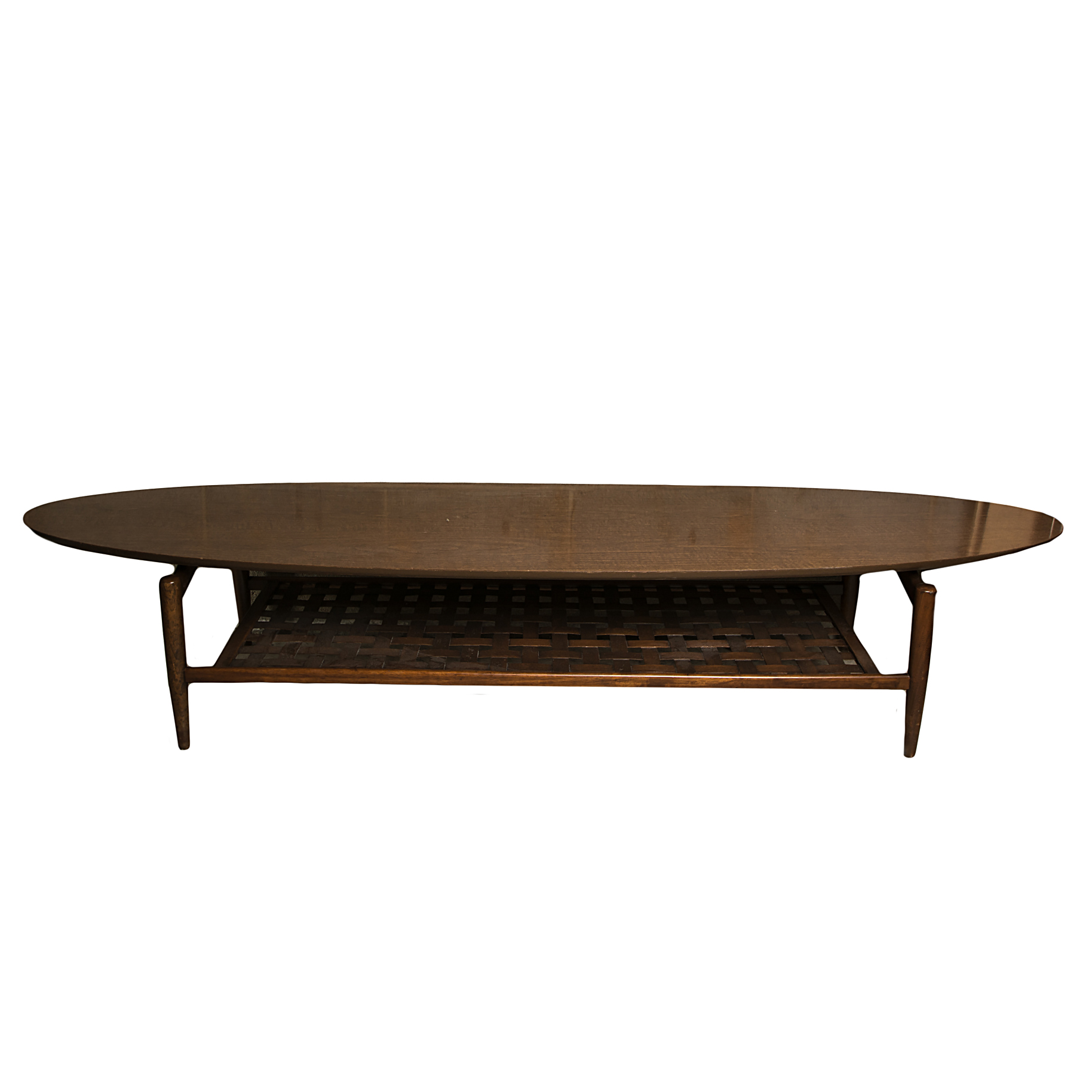 Mid-Century Surfboard Cocktail Table by Lane