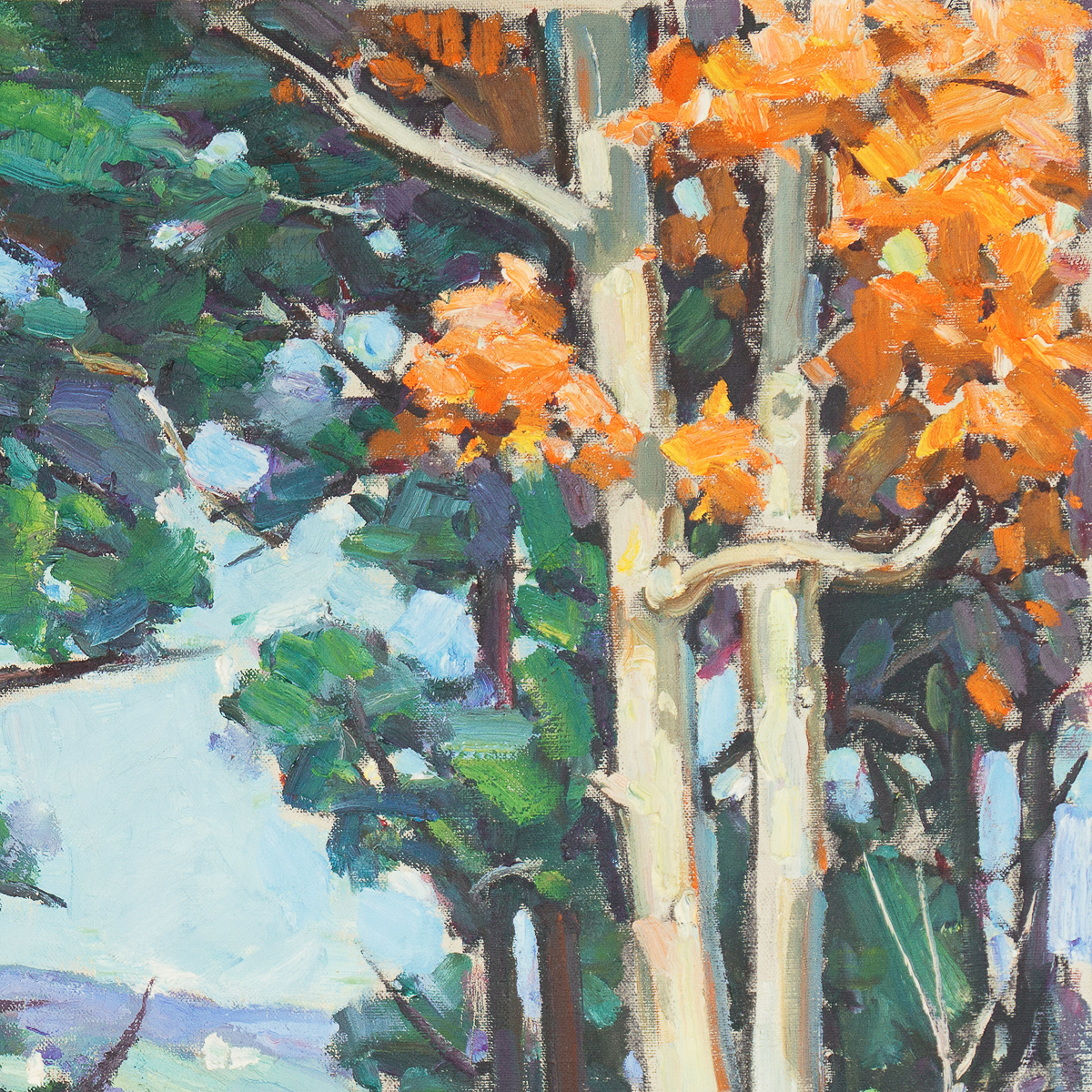 Sidney Harry Riesenberg Oil Painting on Canvas "Fresh Pond"