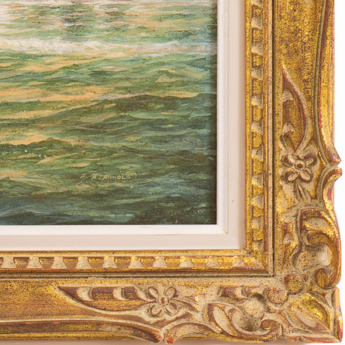 Edwin Charles Arnold Oil Painting on Canvas "Off the Golden Gate"