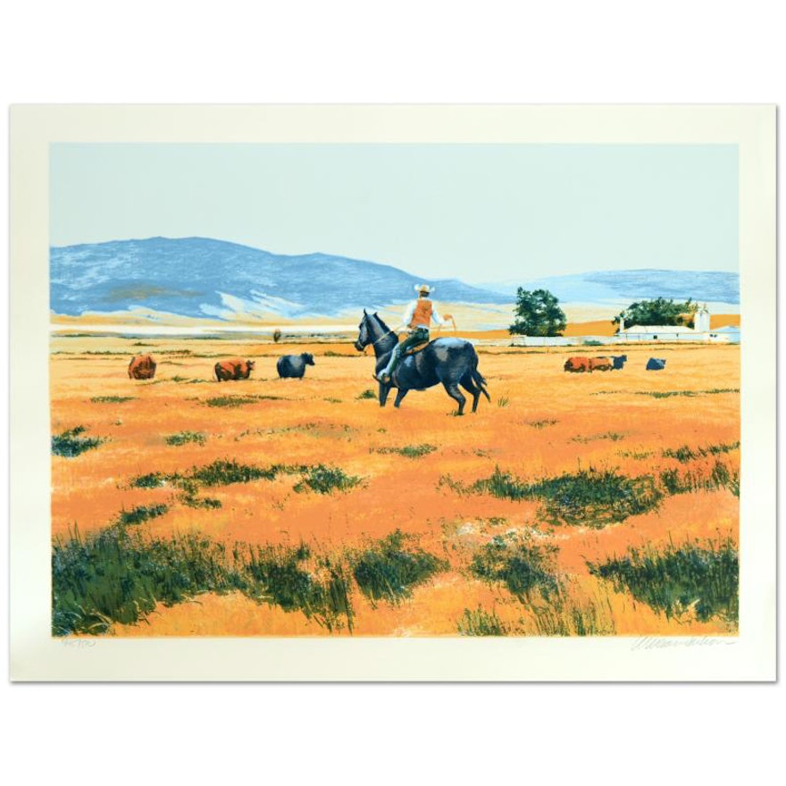 William Nelson Signed Limited Serigraph "Down From the High Country"