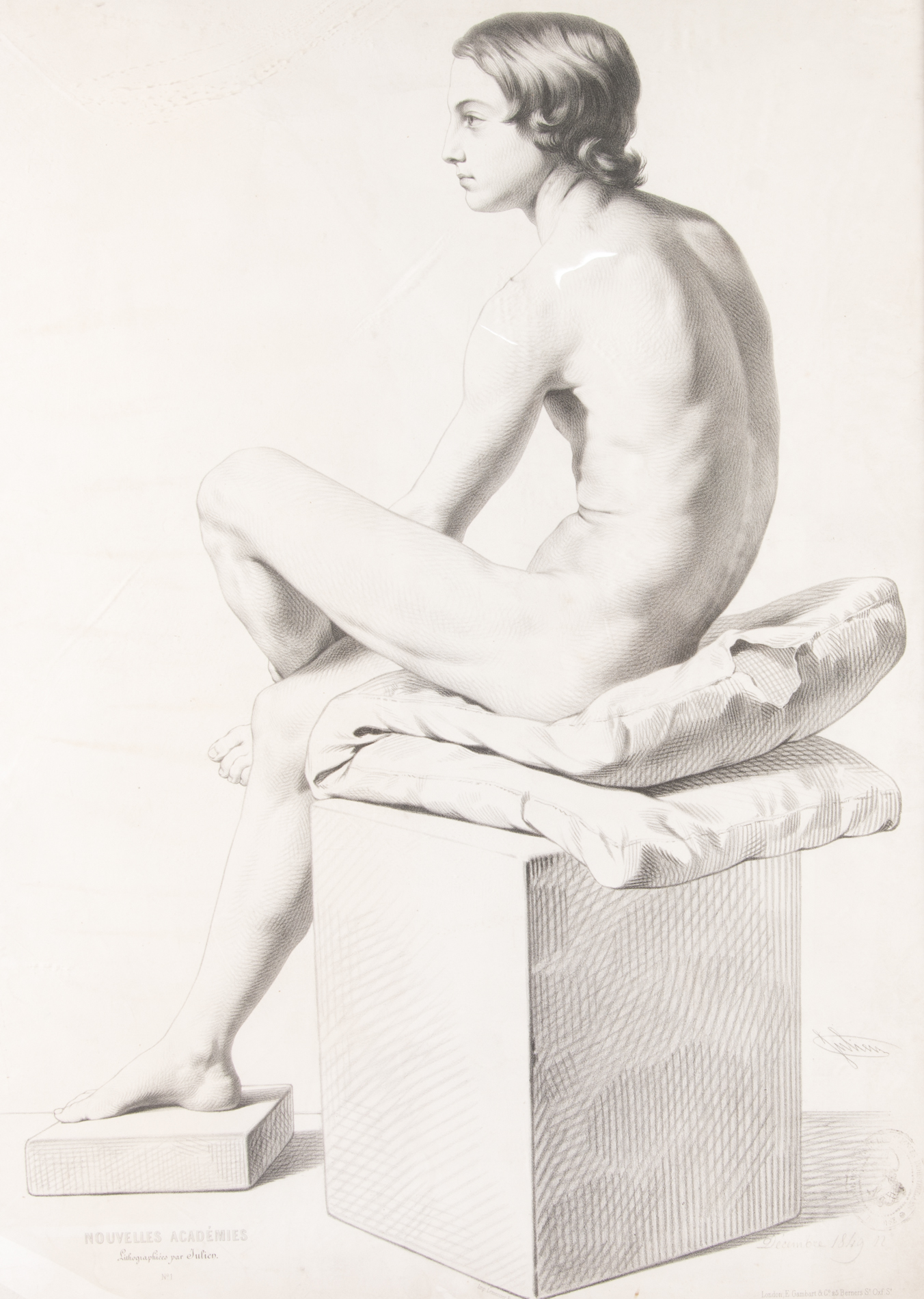 Antique Académie Julian Lithographs