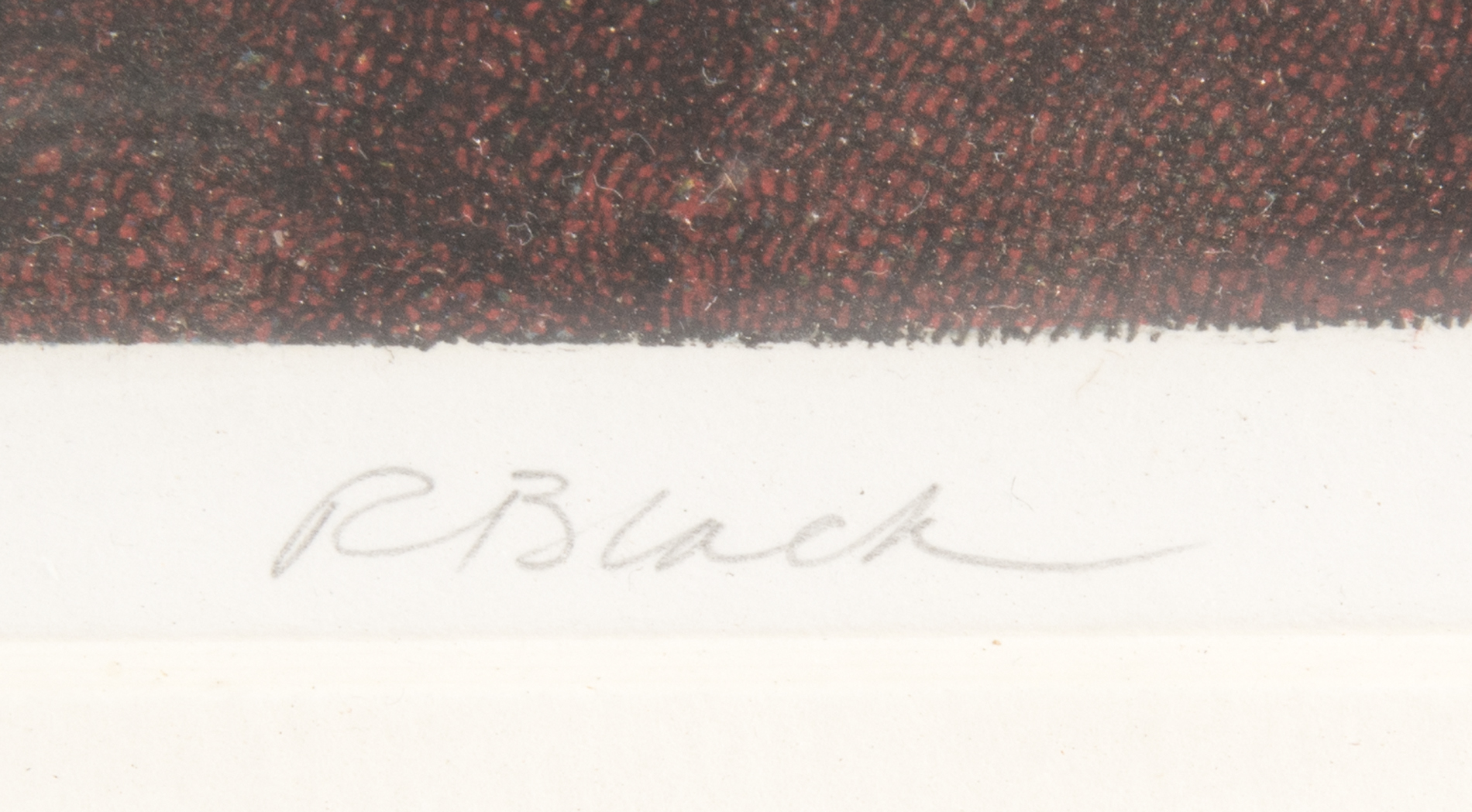 R. Black Limited Edition Relief Print "September Song"