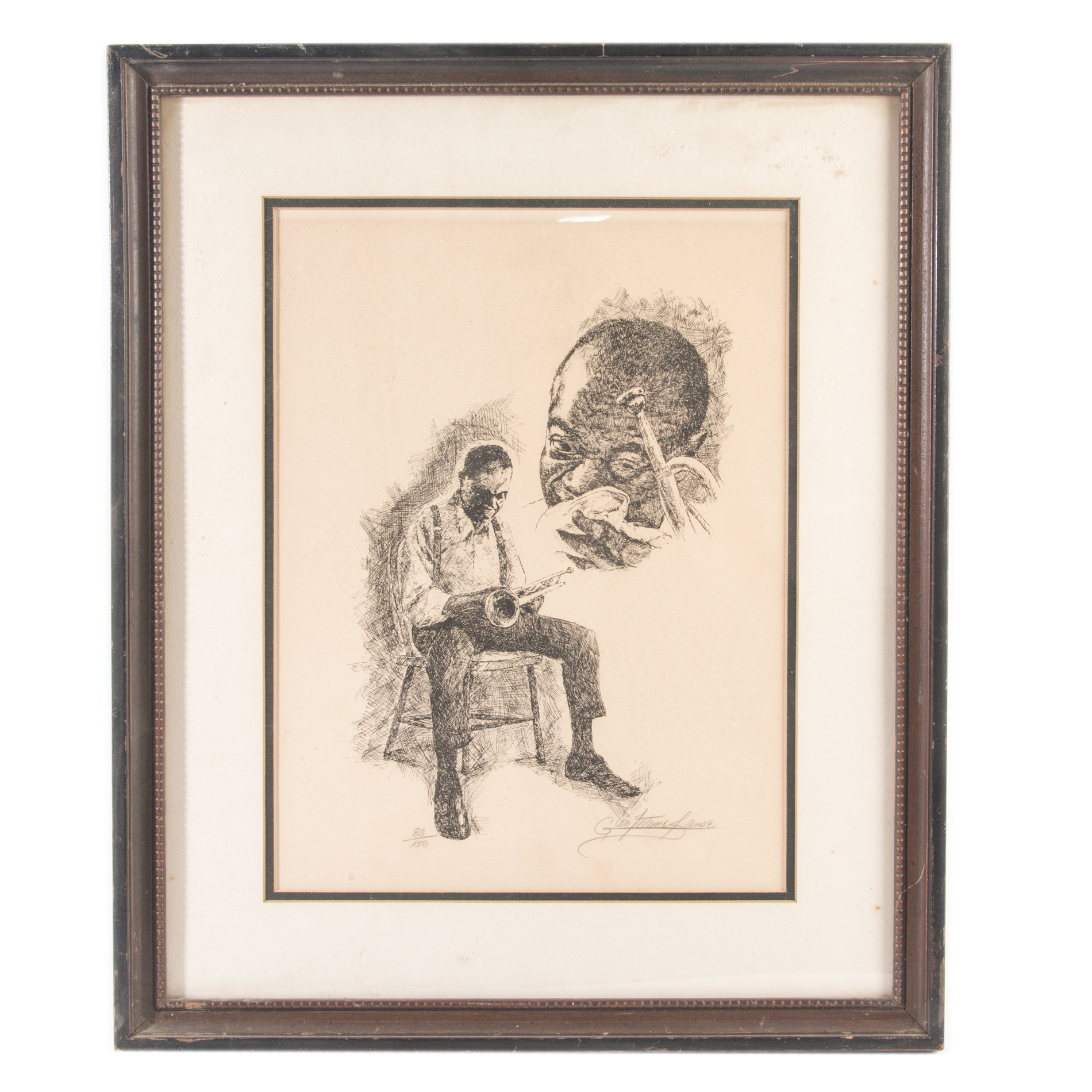 Glen Fourtune Banse Limited Edition Lithograph "Satchmo"