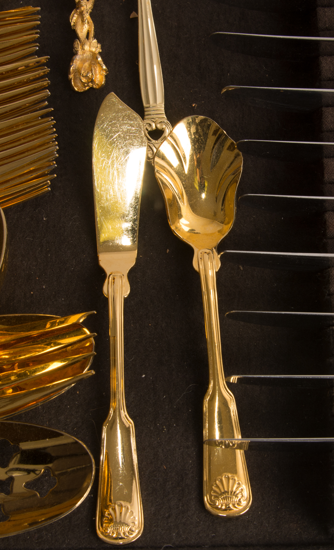 Reed & Barton 24K Gold Electroplated Flatware