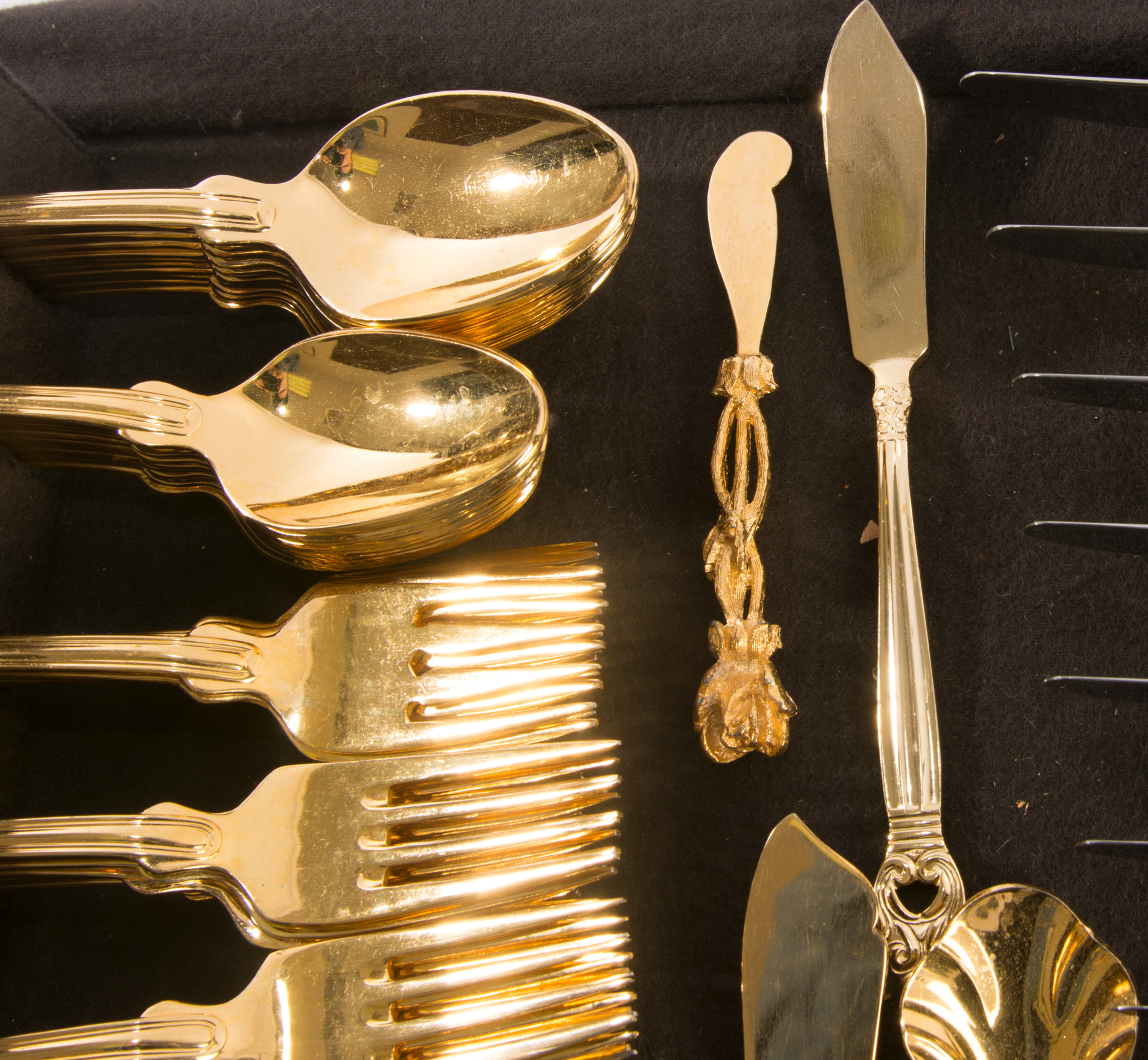 Reed & Barton 24K Gold Electroplated Flatware