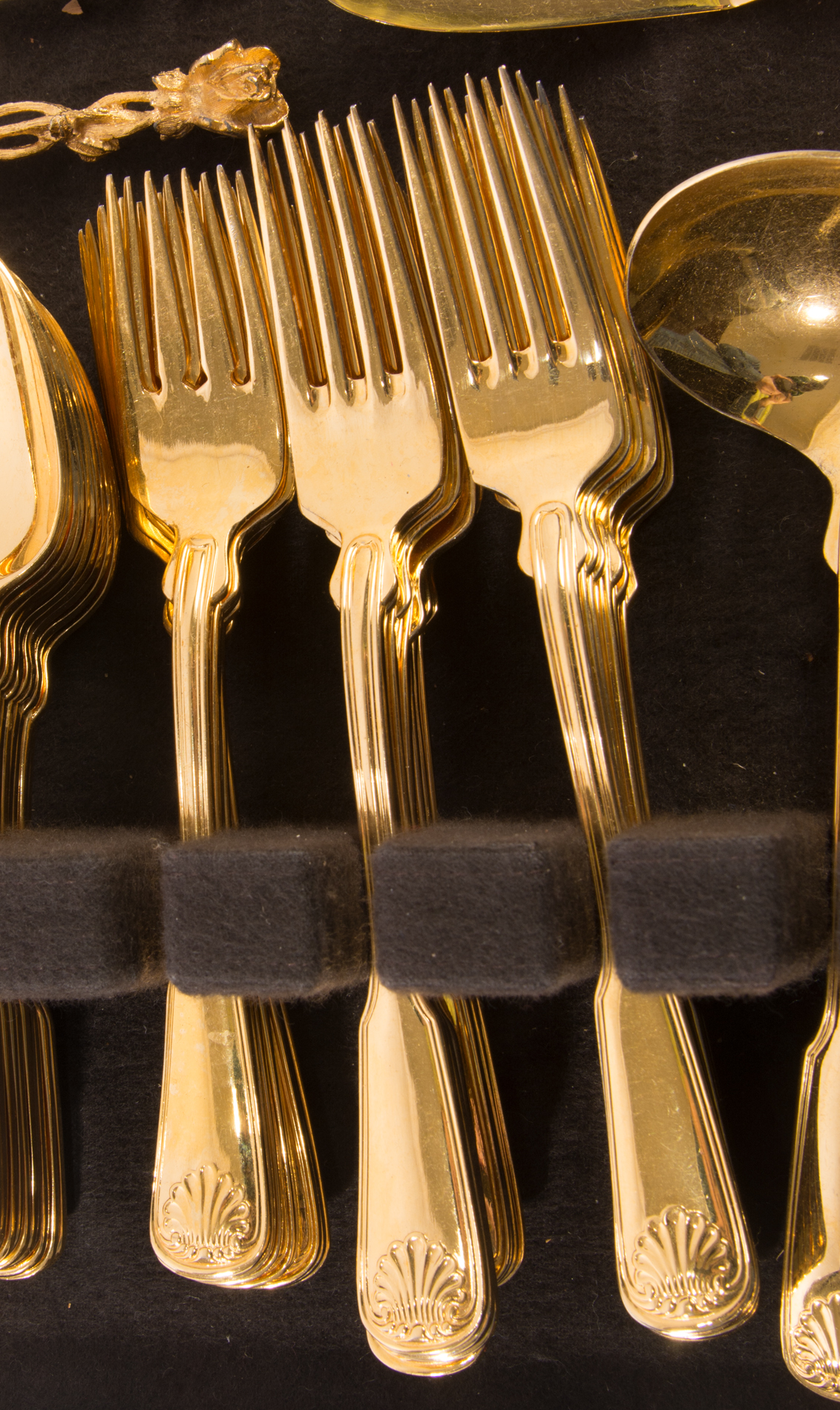Reed & Barton 24K Gold Electroplated Flatware