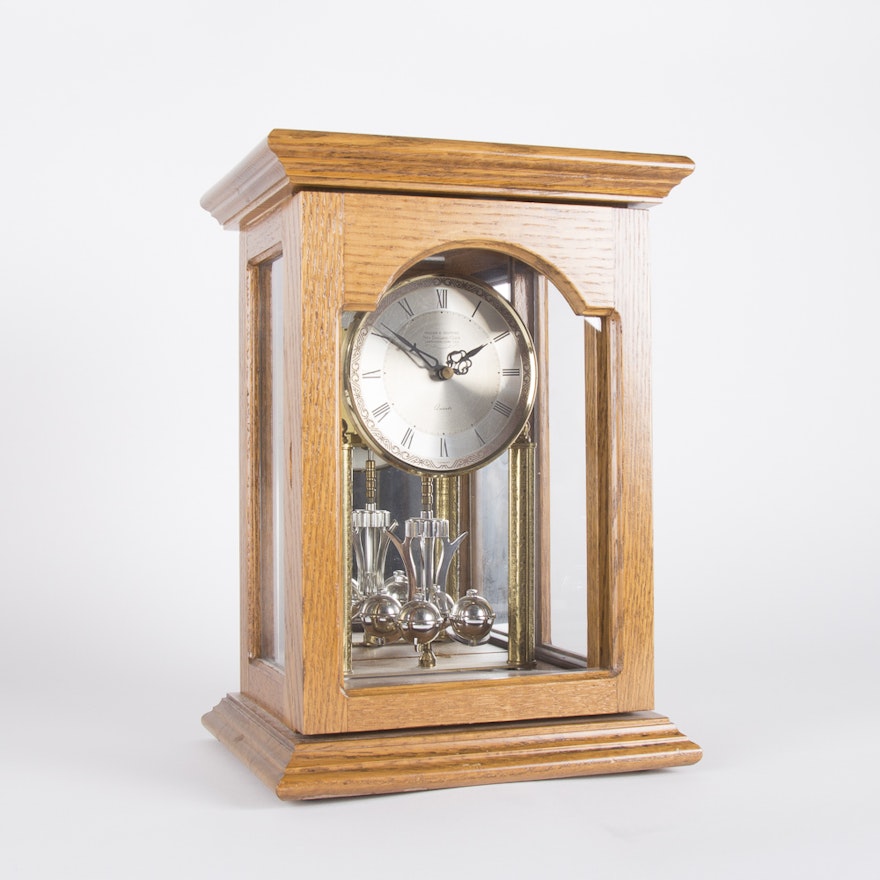 William K. Sessions Oak Cased Clock