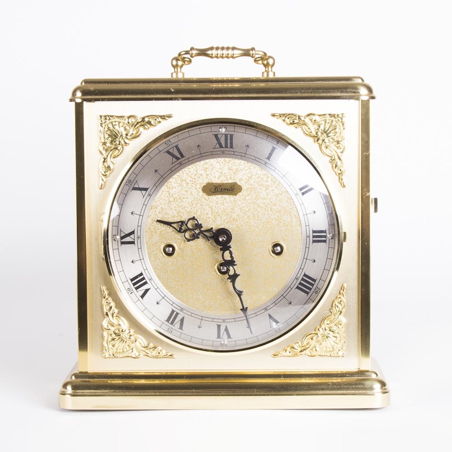 Hermle Brass Chiming Carriage Clock