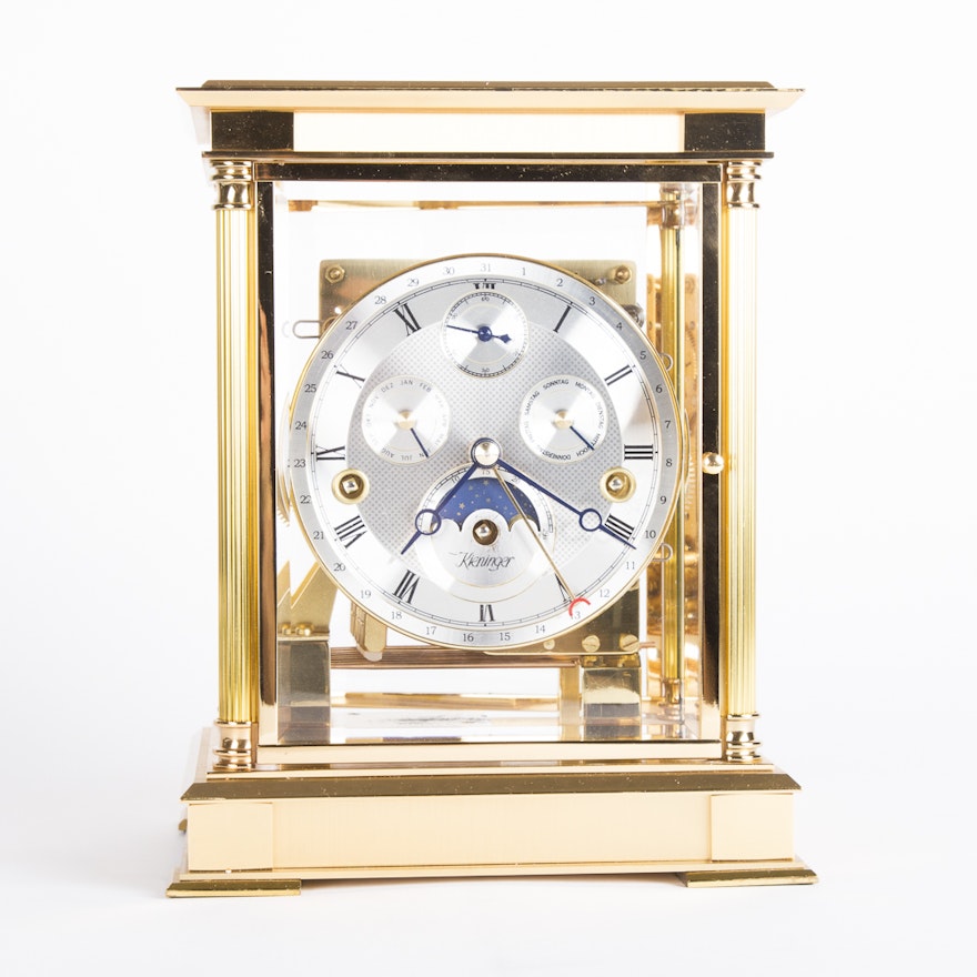 Kieninger Brass Cased Chiming Clock