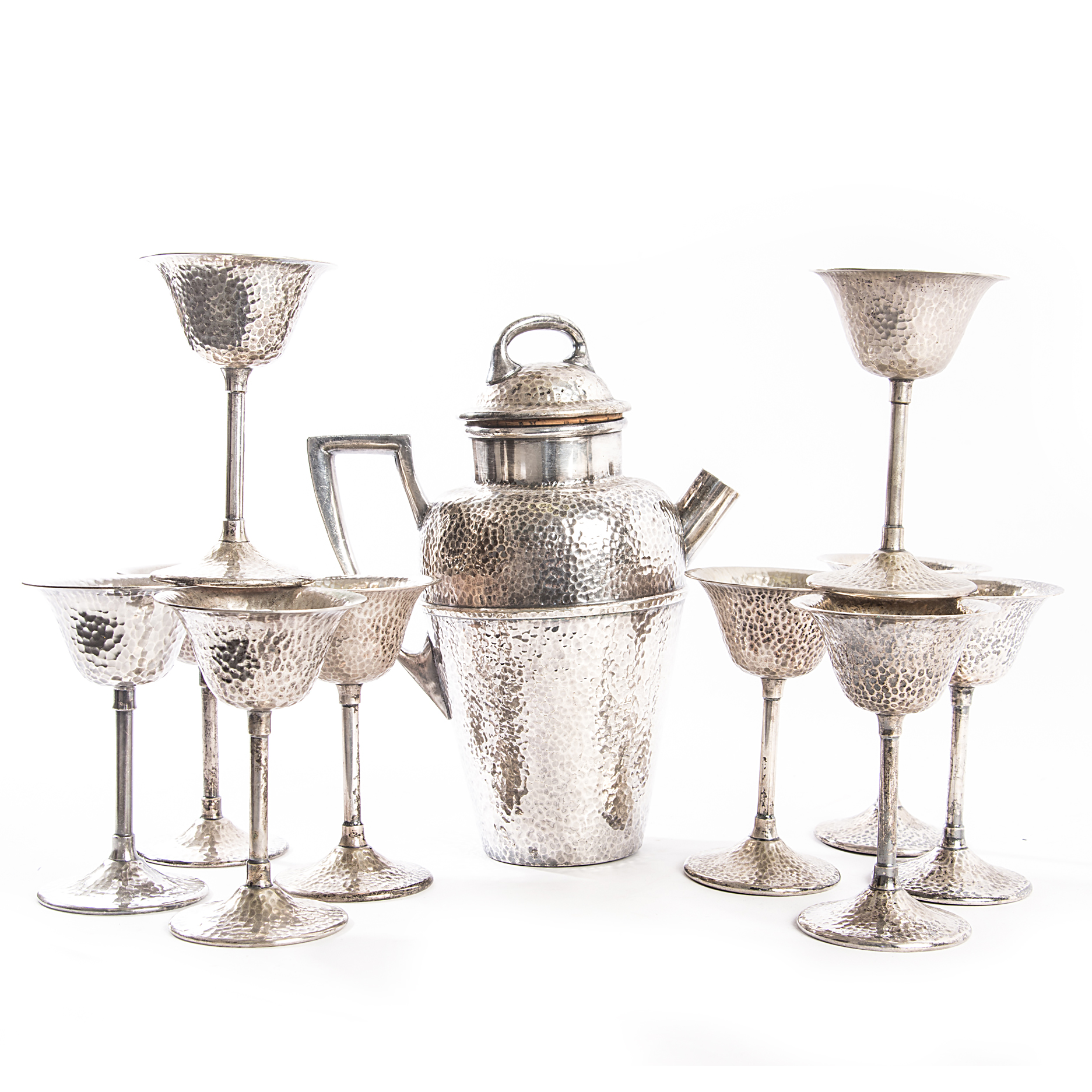 Vintage Taber & Tibbits Silver Plate Cocktail Set