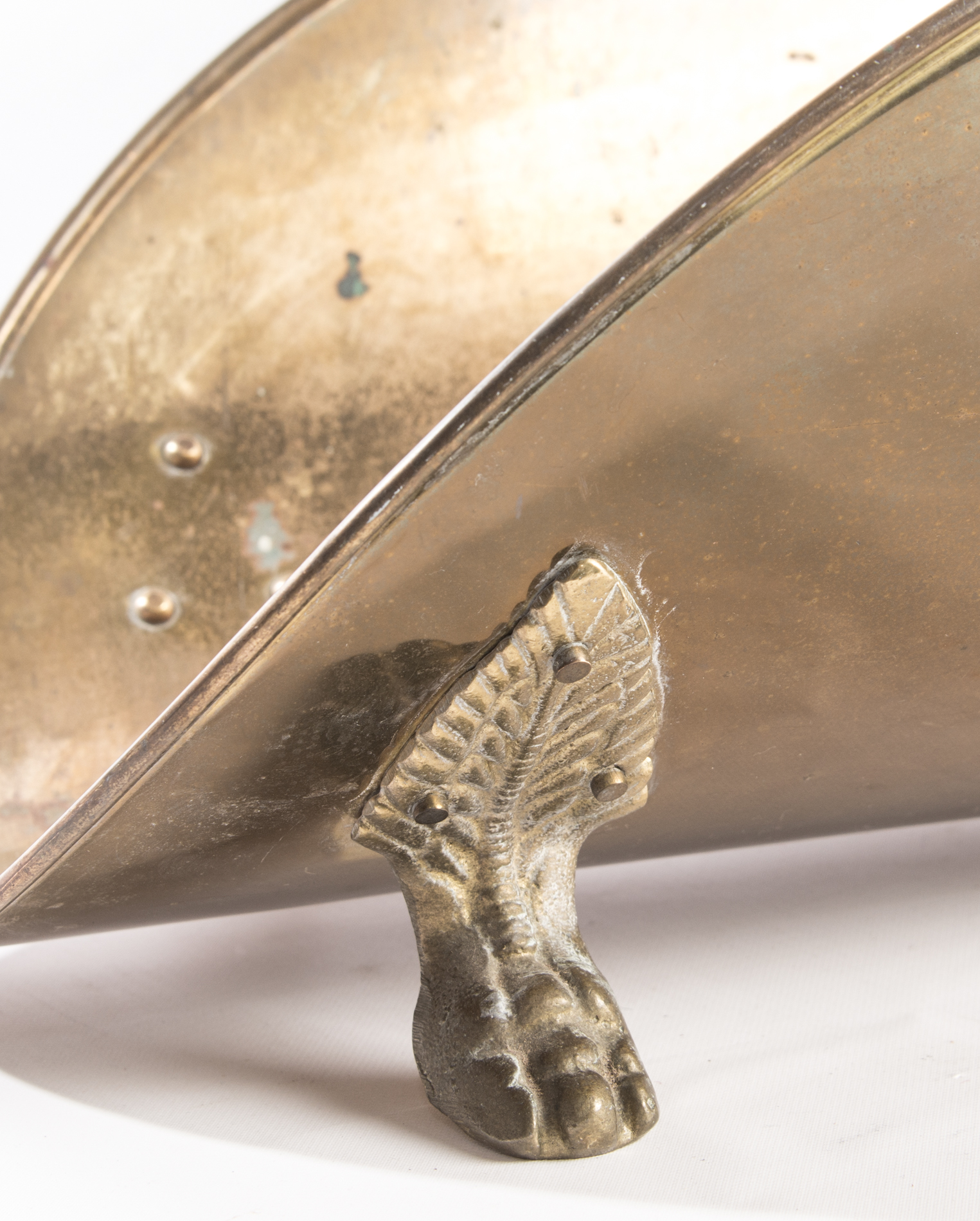 Vintage Brass Firewood Caddy