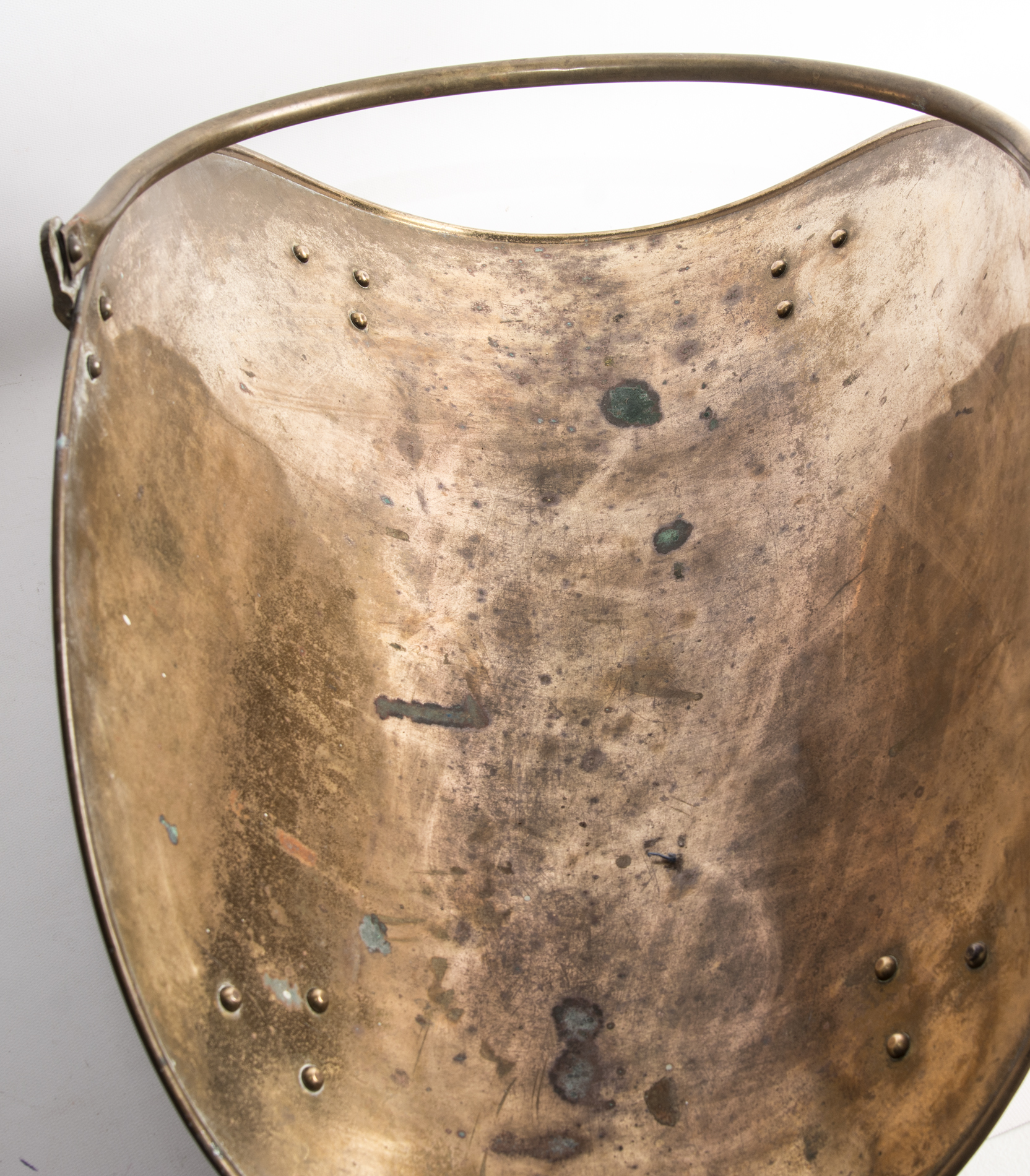 Vintage Brass Firewood Caddy