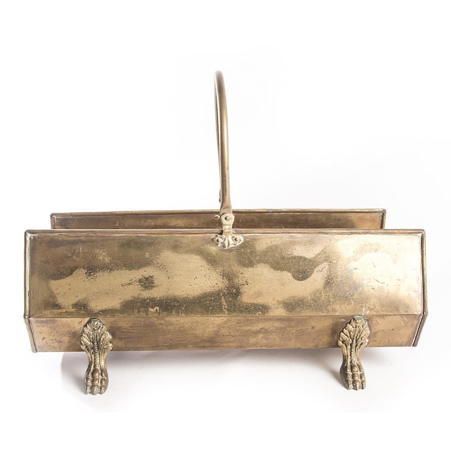 Brass Firewood Caddy