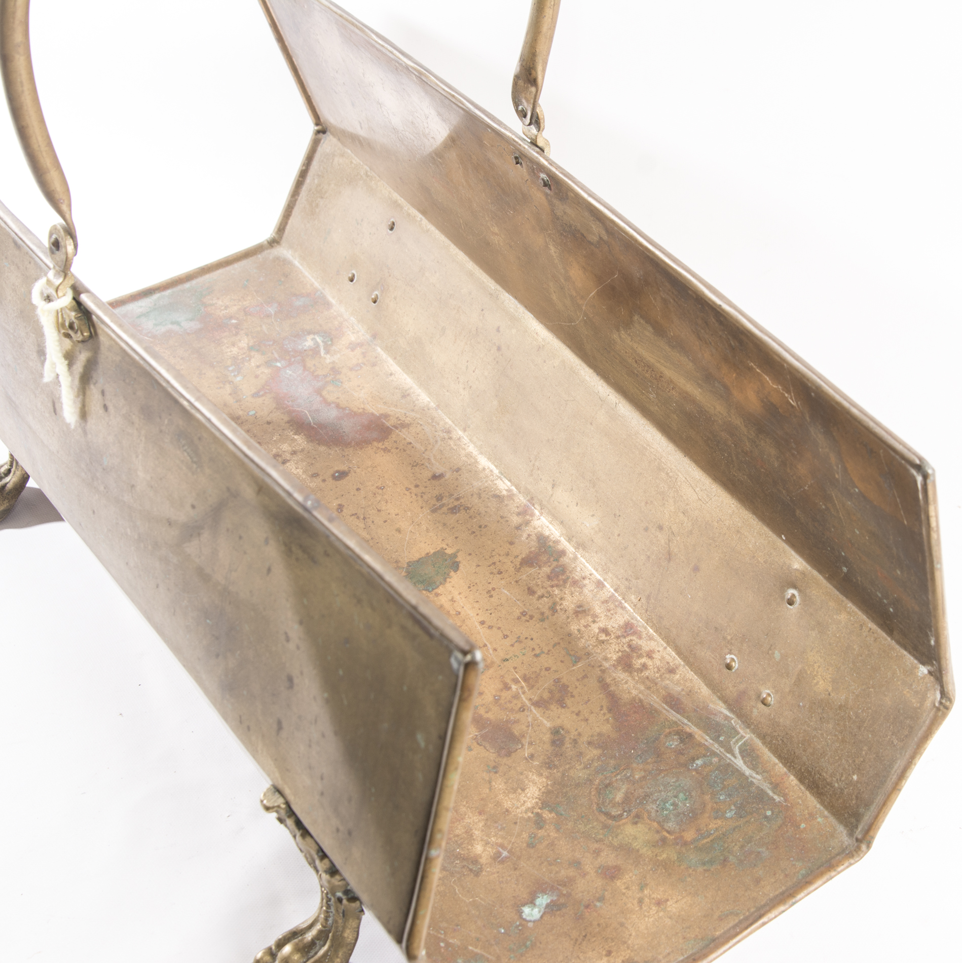 Brass Firewood Caddy