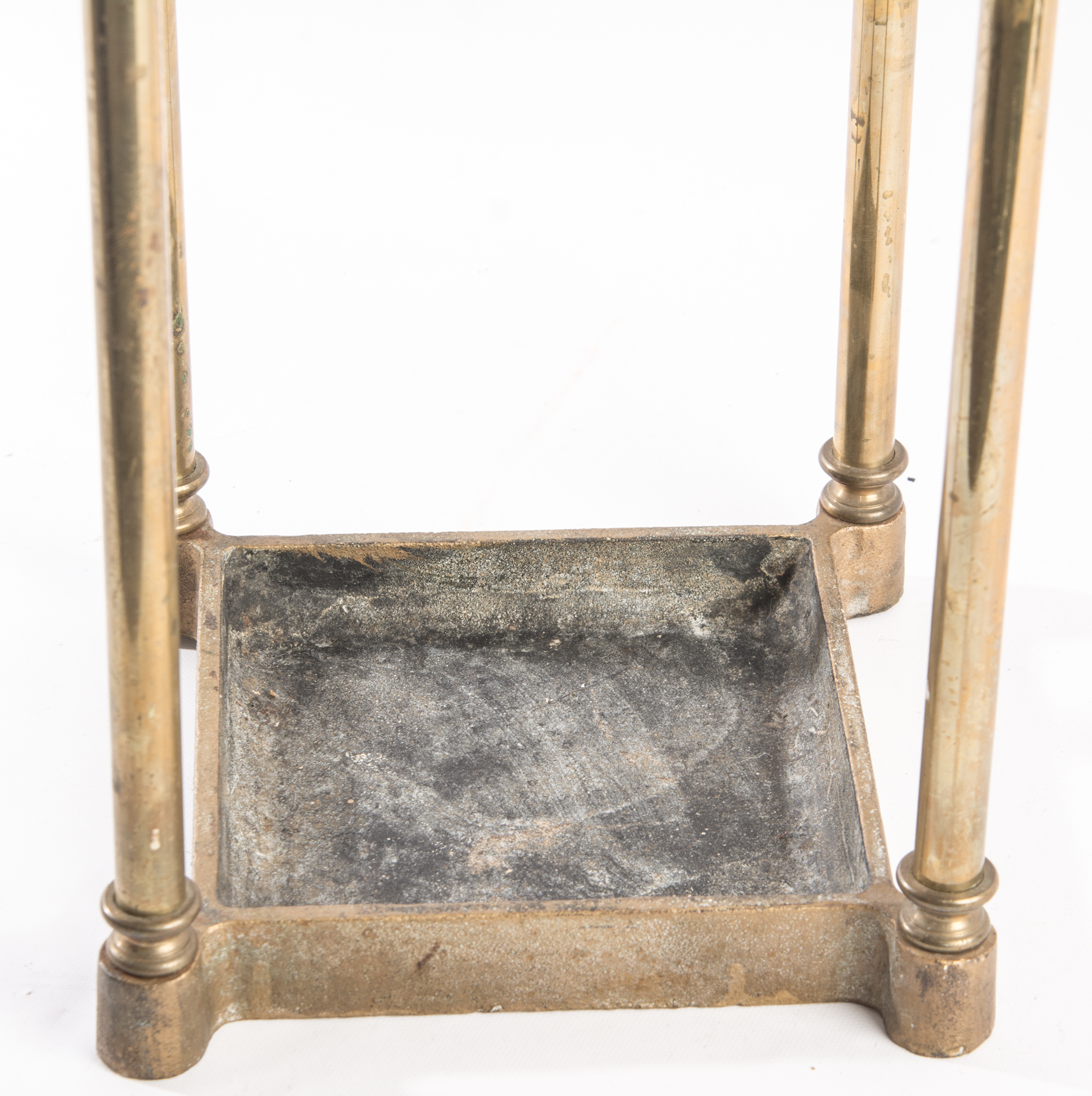 Vintage English Brass Umbrella Stand