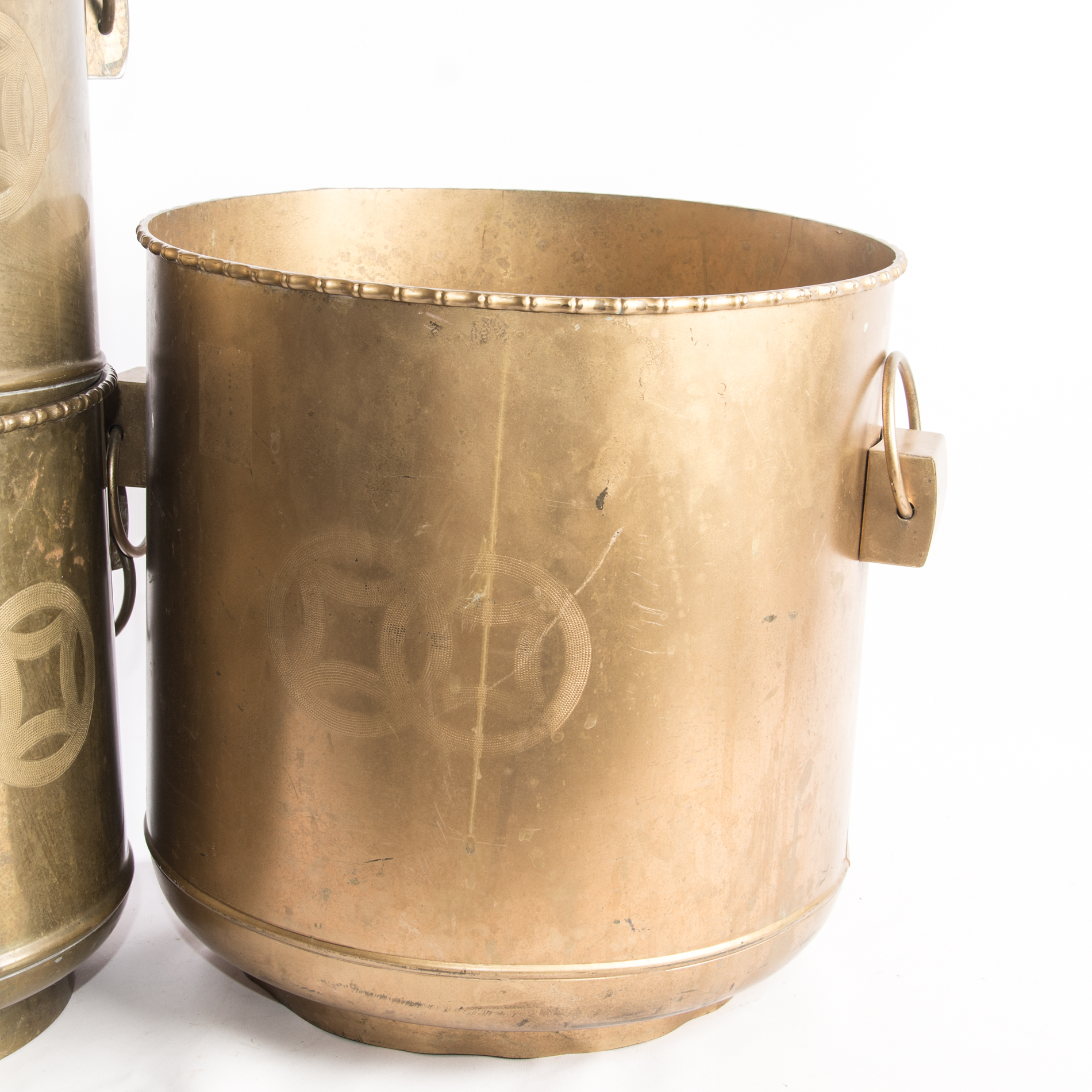 Asian Brass Planters