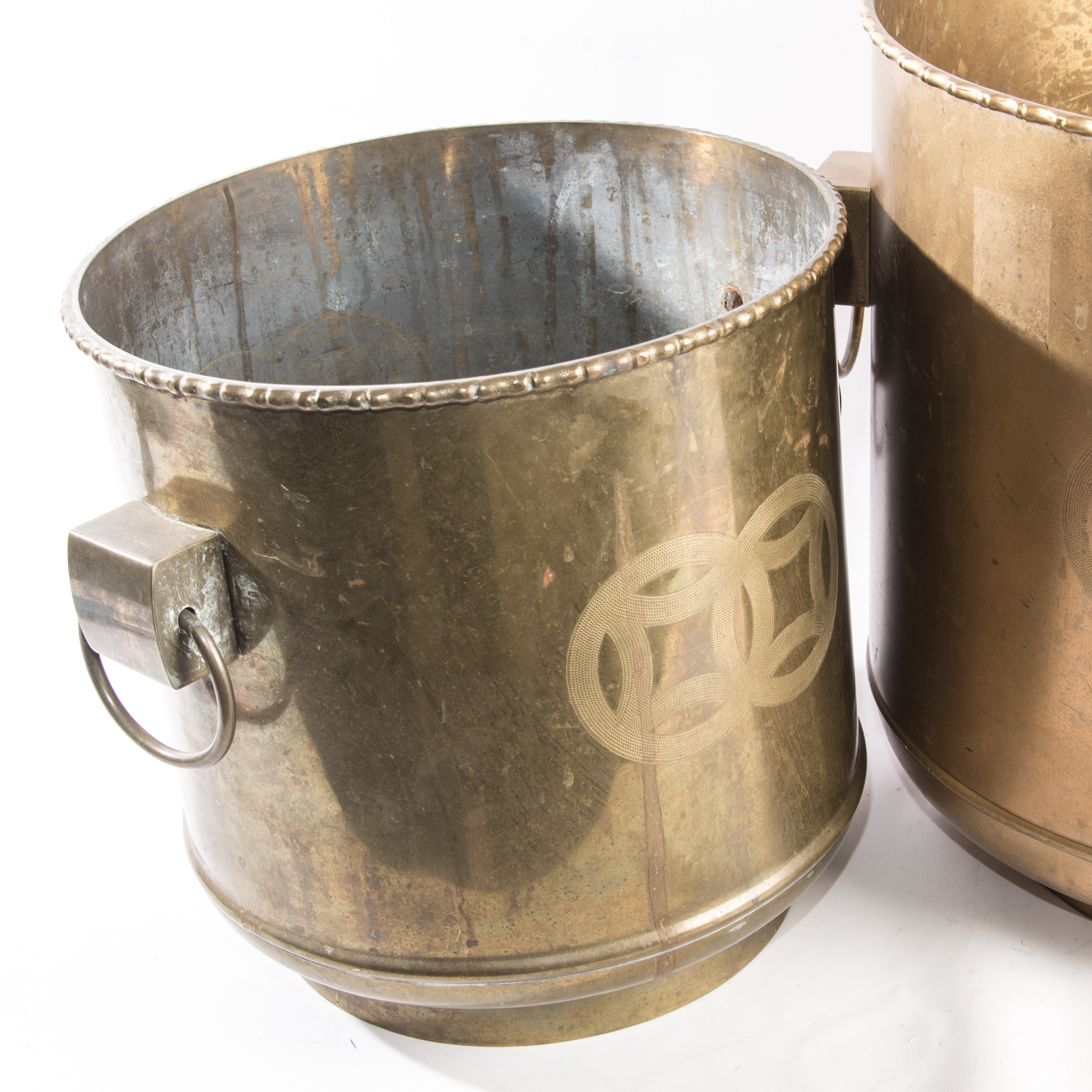 Asian Brass Planters