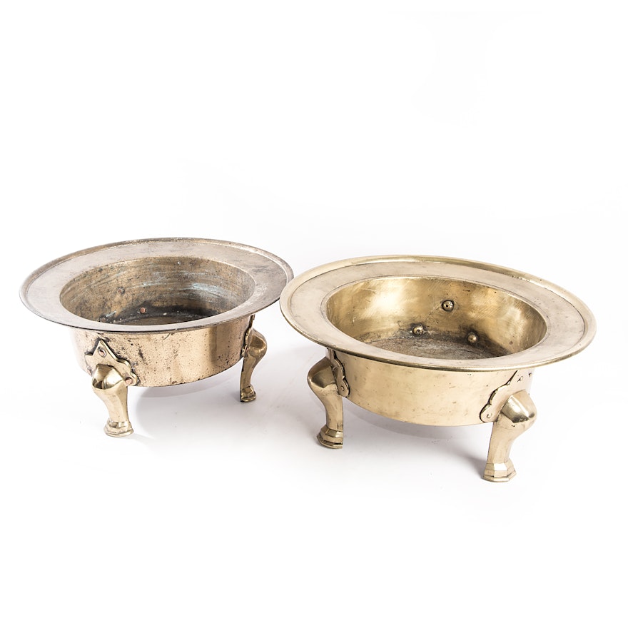 Heavy Brass Planters