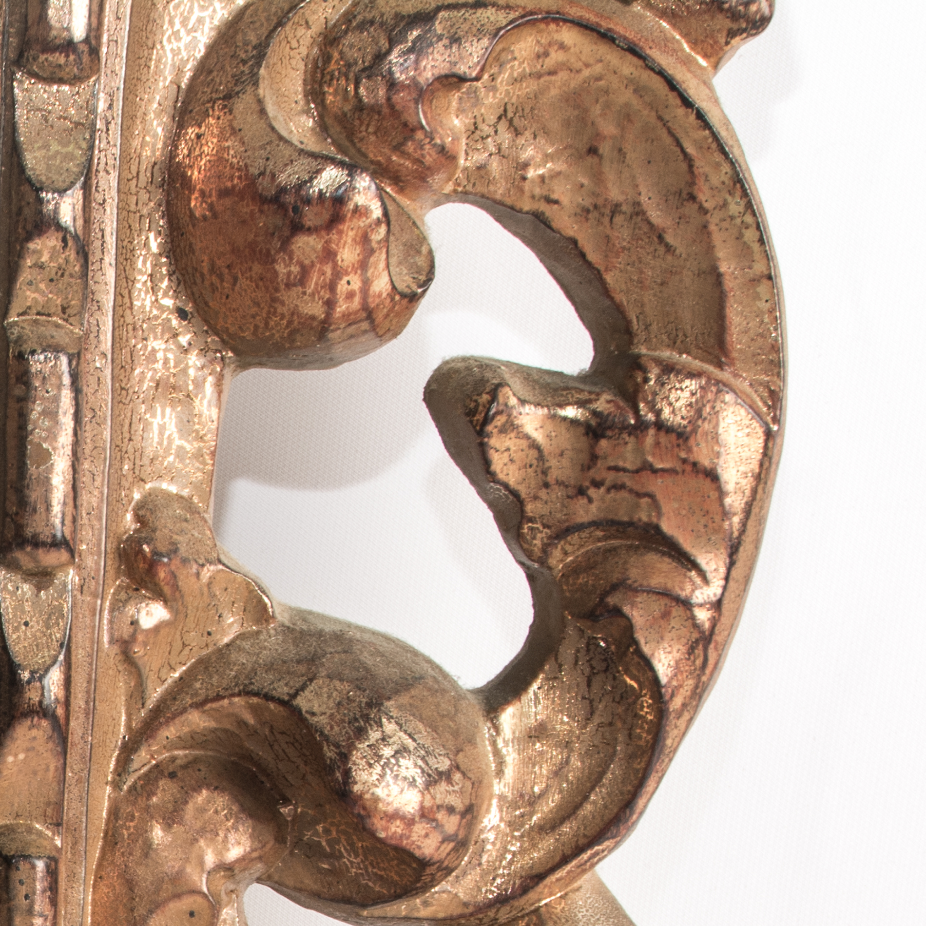 Gold Tone Wall Mirror