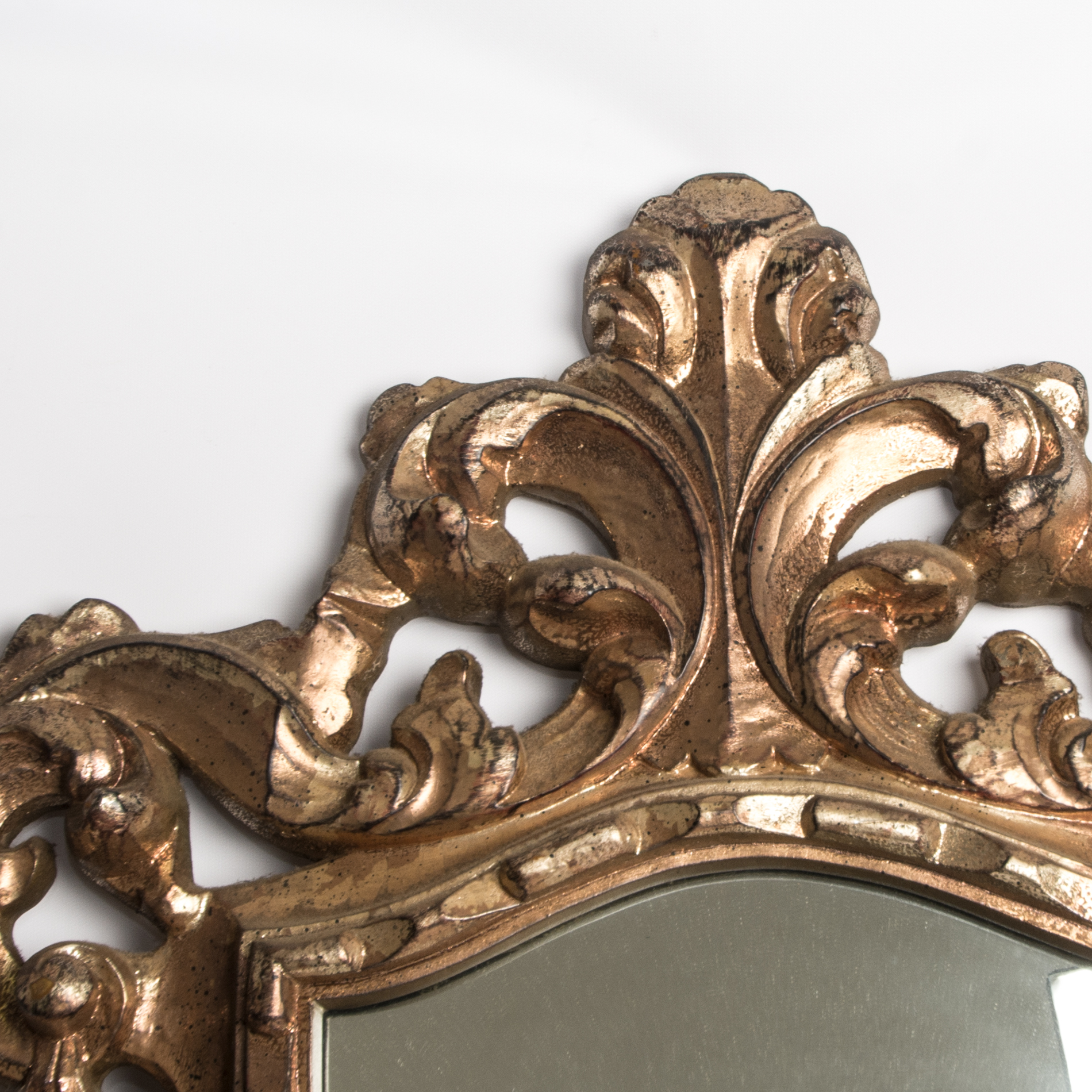 Gold Tone Wall Mirror