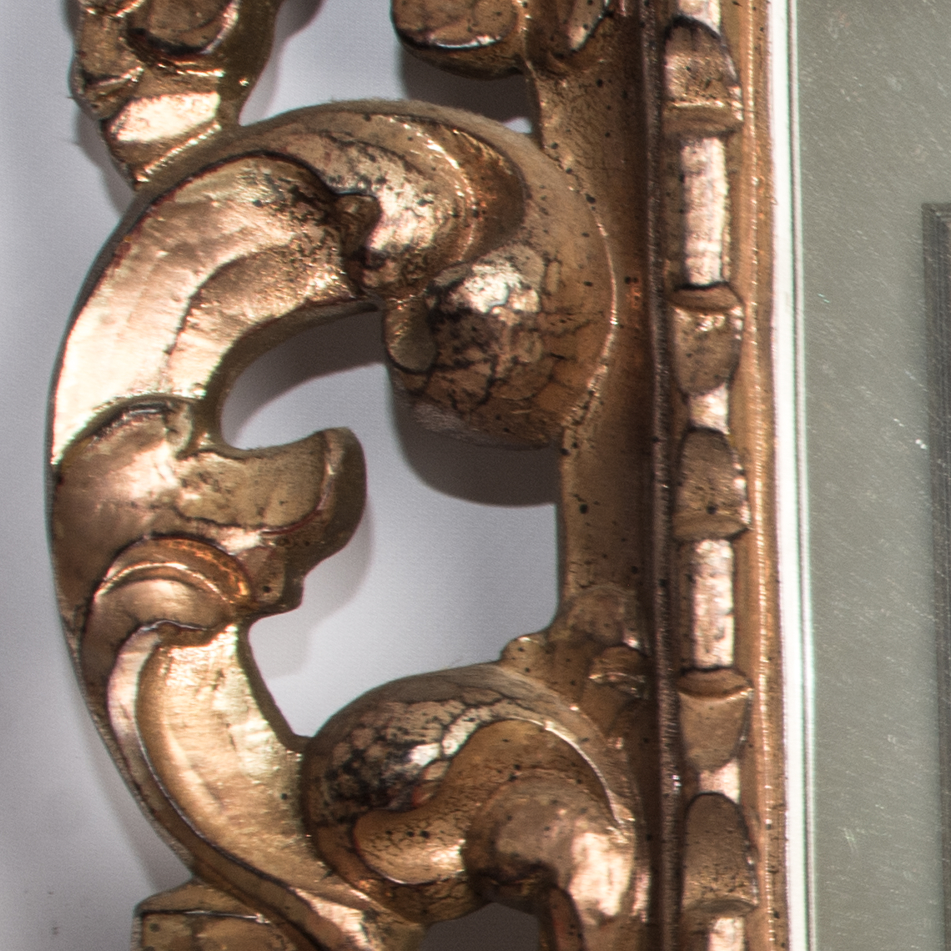 Gold Tone Wall Mirror