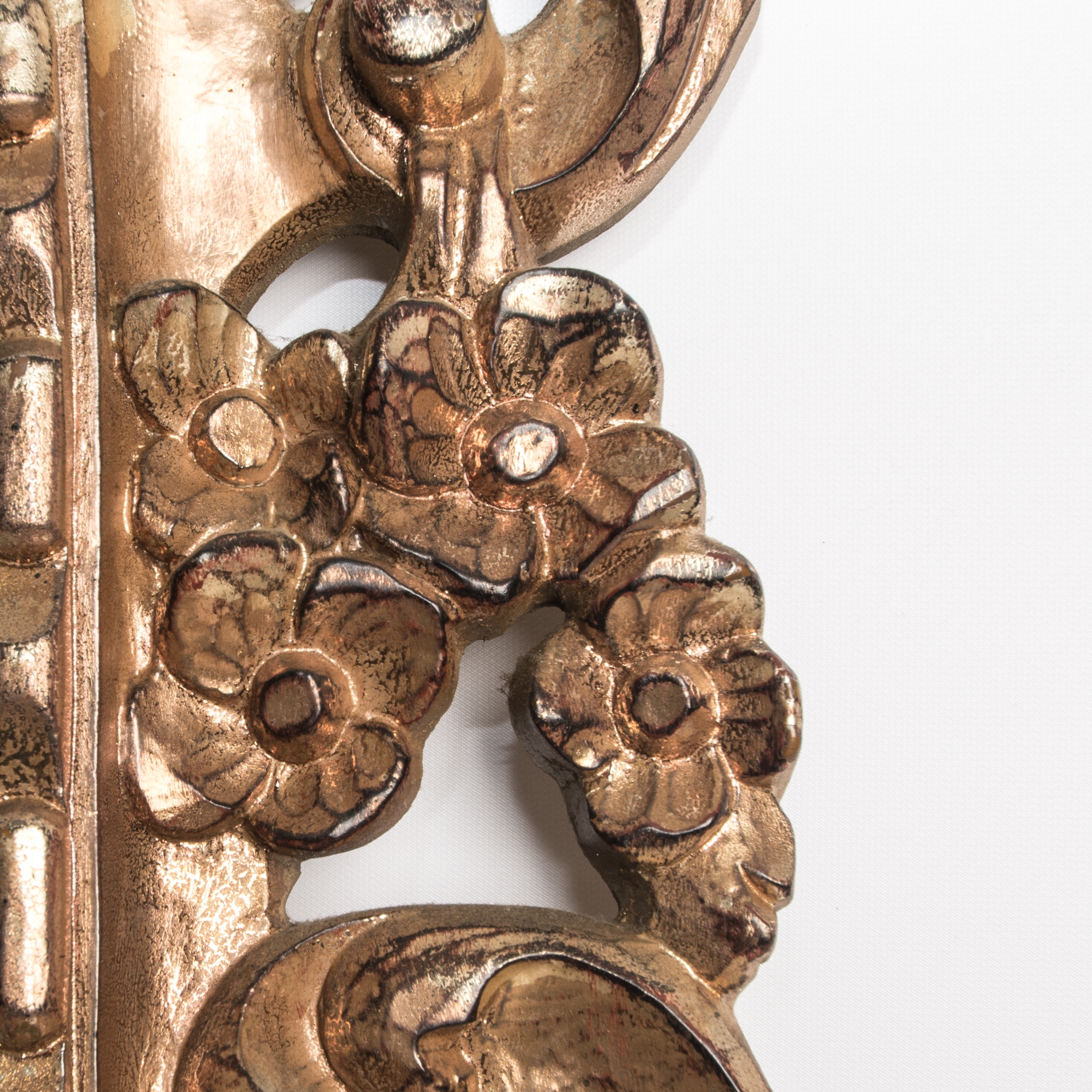 Gold Tone Wall Mirror