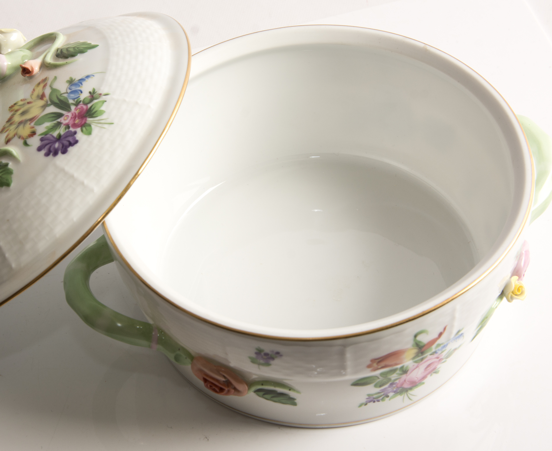 Herend "Printemps" Covered Vegetable Bowl