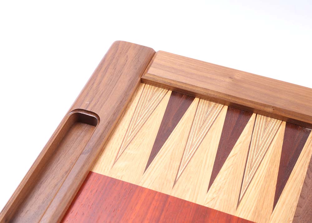 David Levy Handcrafted Backgammon Game