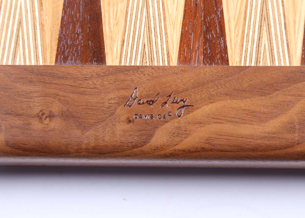 David Levy Handcrafted Backgammon Game