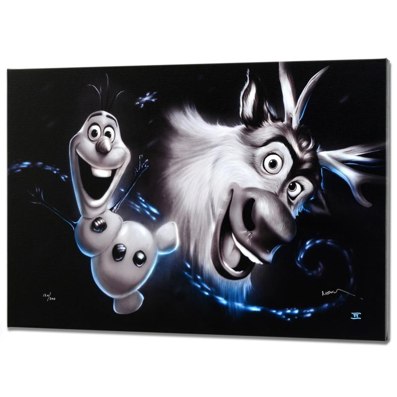 Noah Signed Limited Edition Giclee on Canvas "Olaf & Sven"