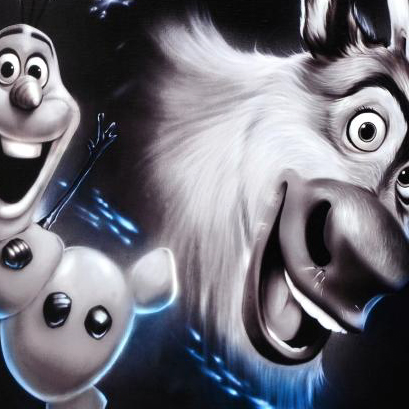 Noah Signed Limited Edition Giclee on Canvas "Olaf & Sven"