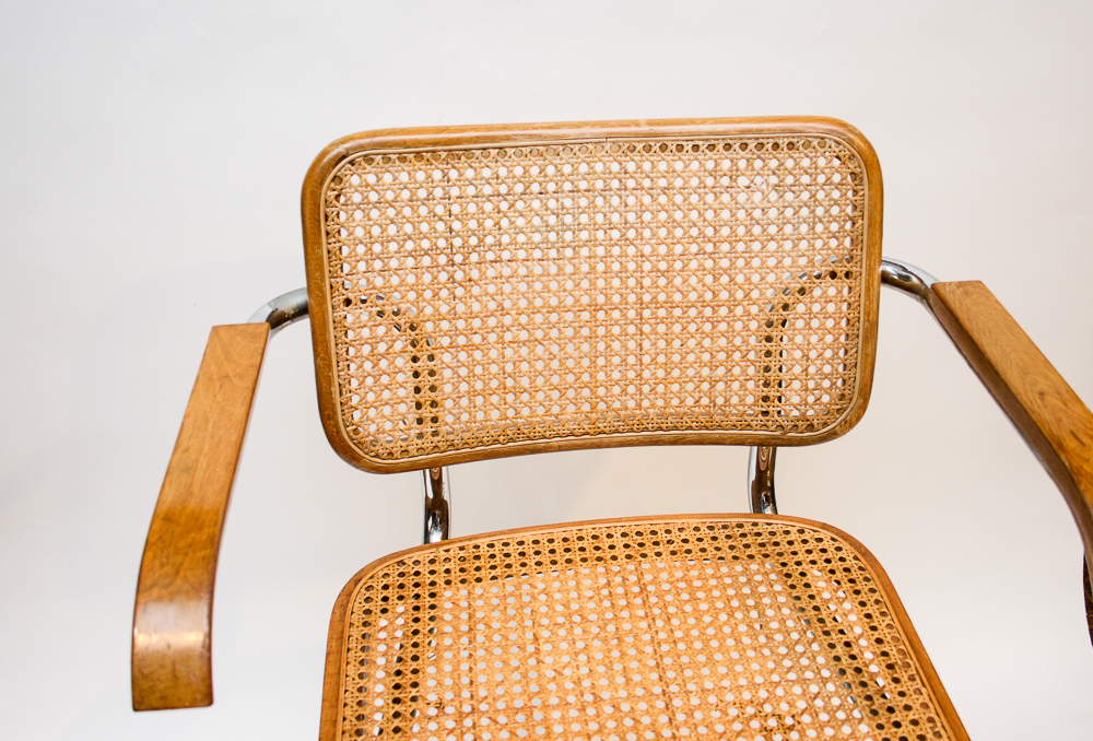 Mid Century Modern Italian "Cesca" Cane Chairs