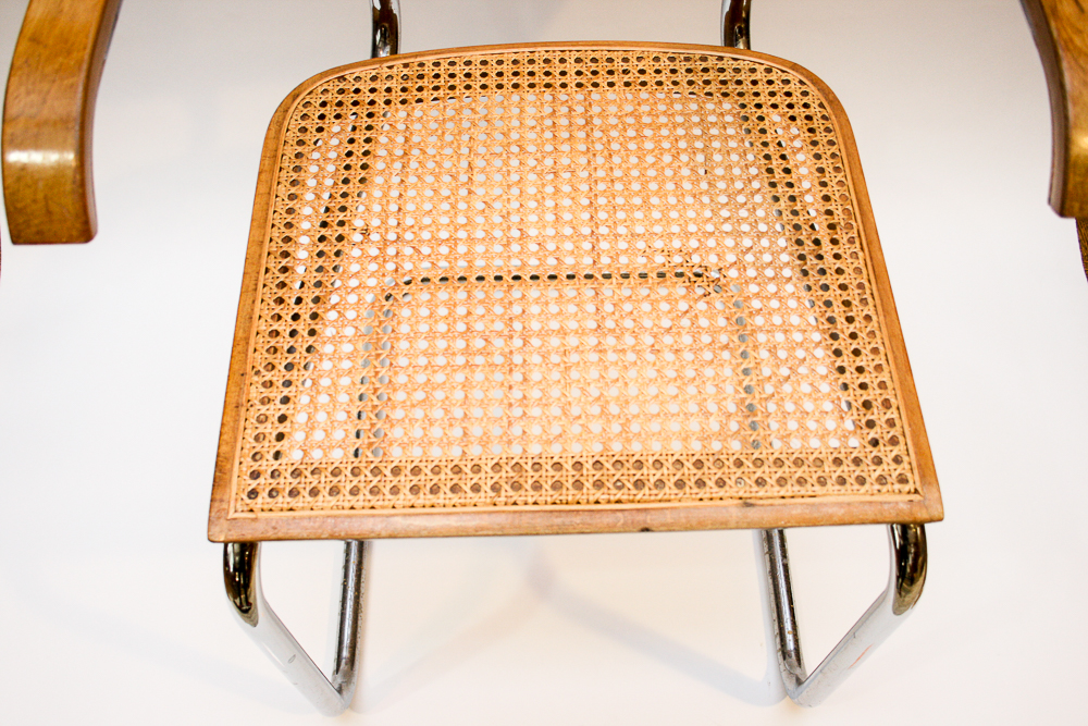 Mid Century Modern Italian "Cesca" Cane Chairs