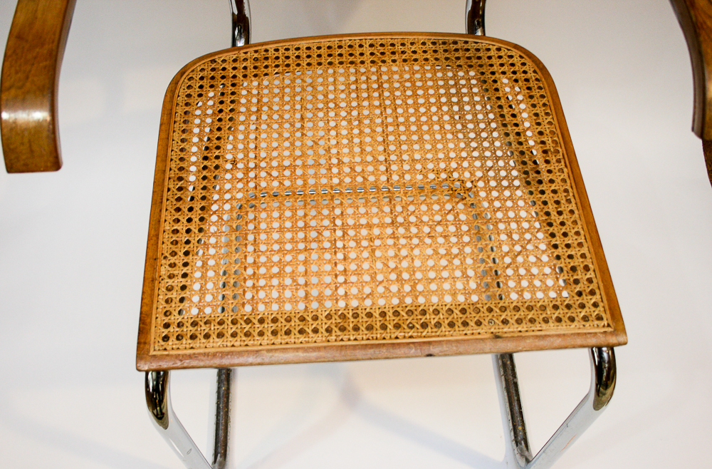 Mid Century Modern Italian "Cesca" Cane Chairs