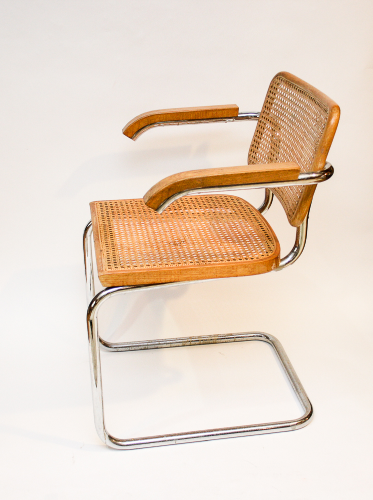 Mid Century Modern Italian "Cesca" Cane Chairs