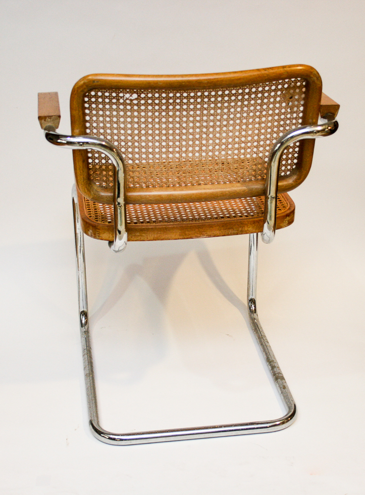 Mid Century Modern Italian "Cesca" Cane Chairs