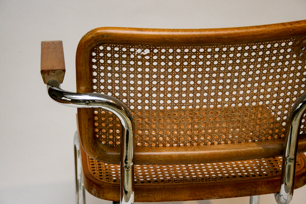 Mid Century Modern Italian "Cesca" Cane Chairs