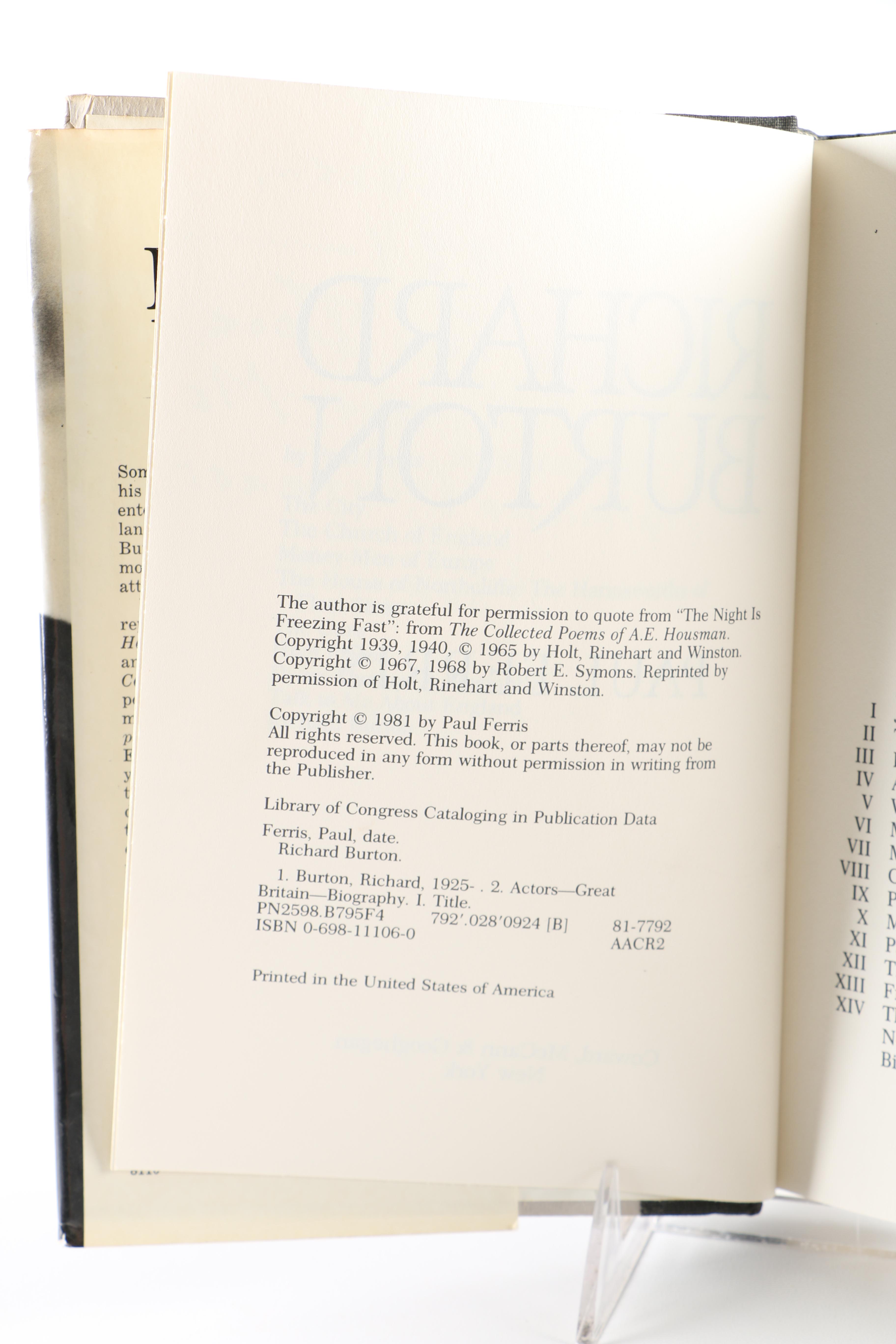 "Richard Burton" by Paul Ferris