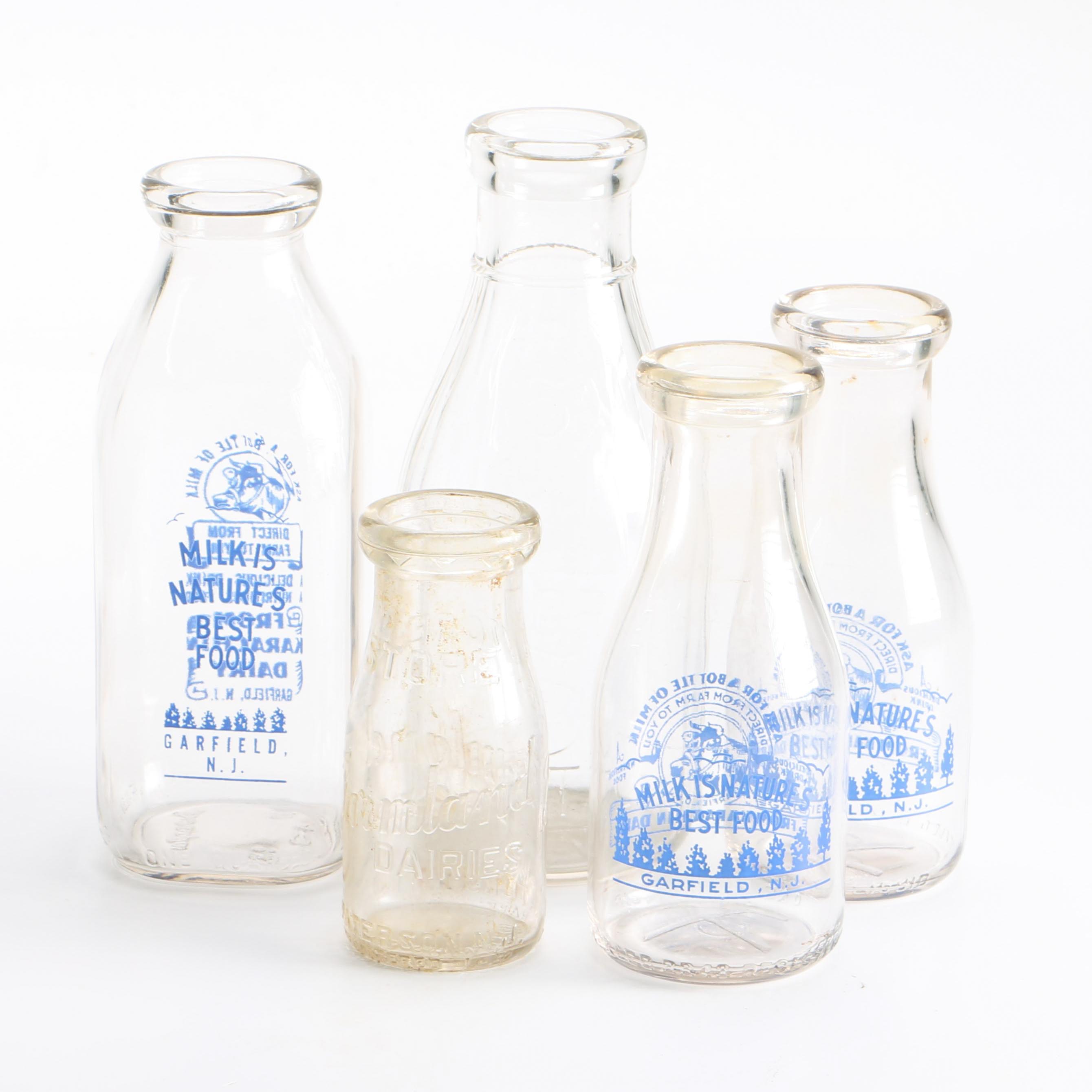 Collection of Milk Bottles