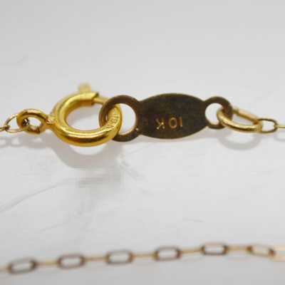 Antique 10K Rose Gold Coral Cameo Pendant on a 10K Yellow Gold Necklace