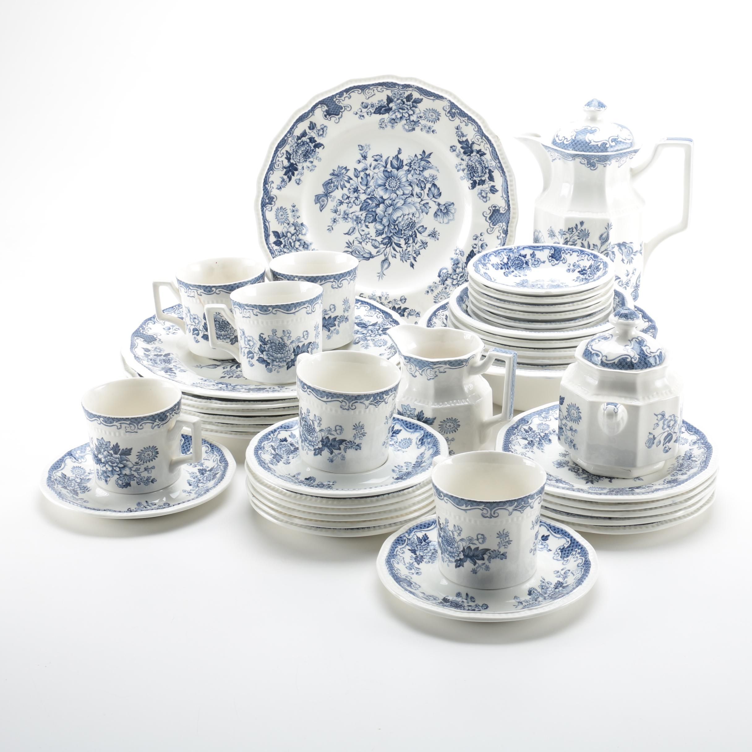 Kensington Staffordshire Ironstone "Balmoral Blue" Tableware