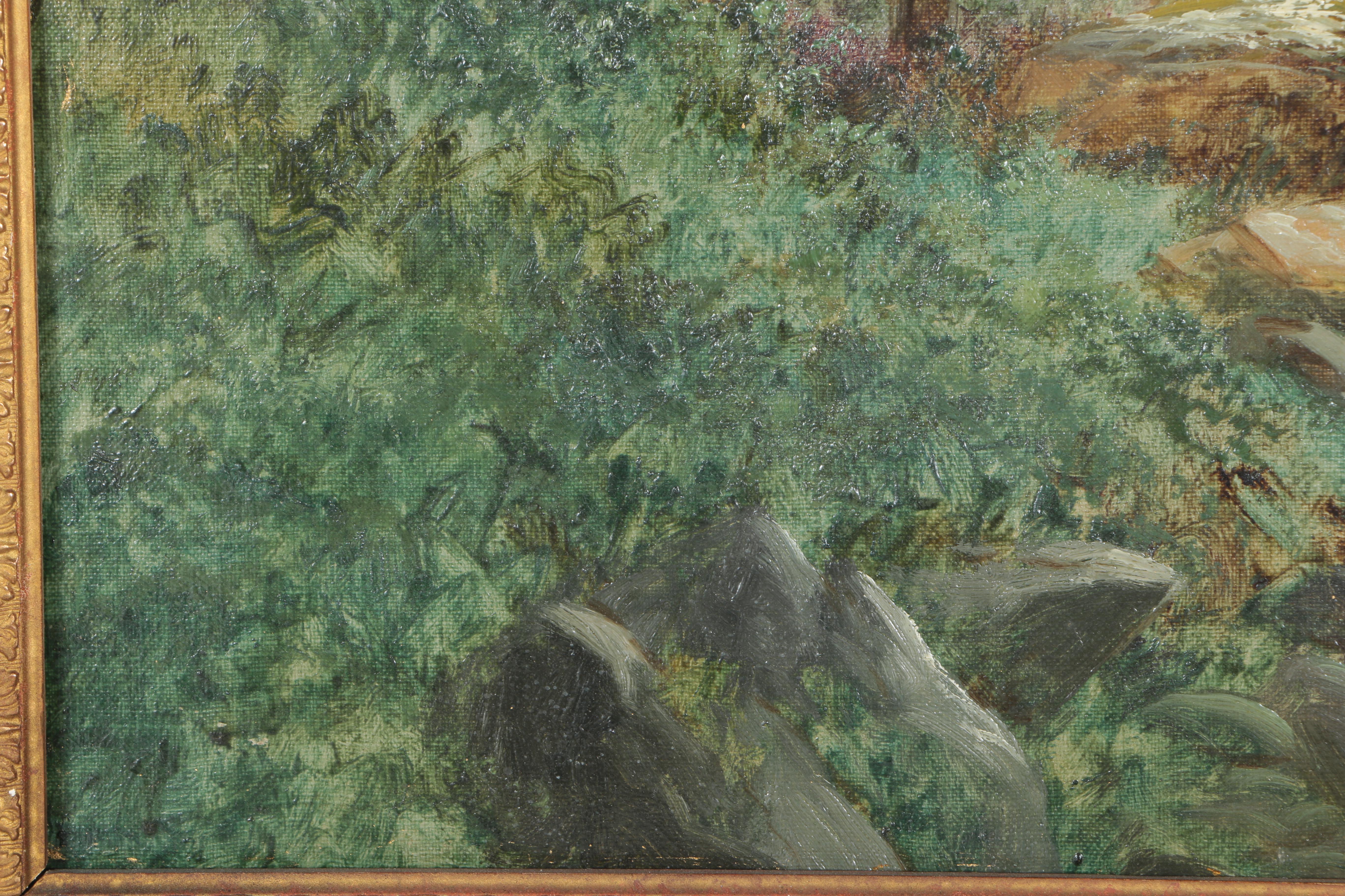 D.W. Marshall Oil on Canvas "Misty Morning Loch Rannoch"