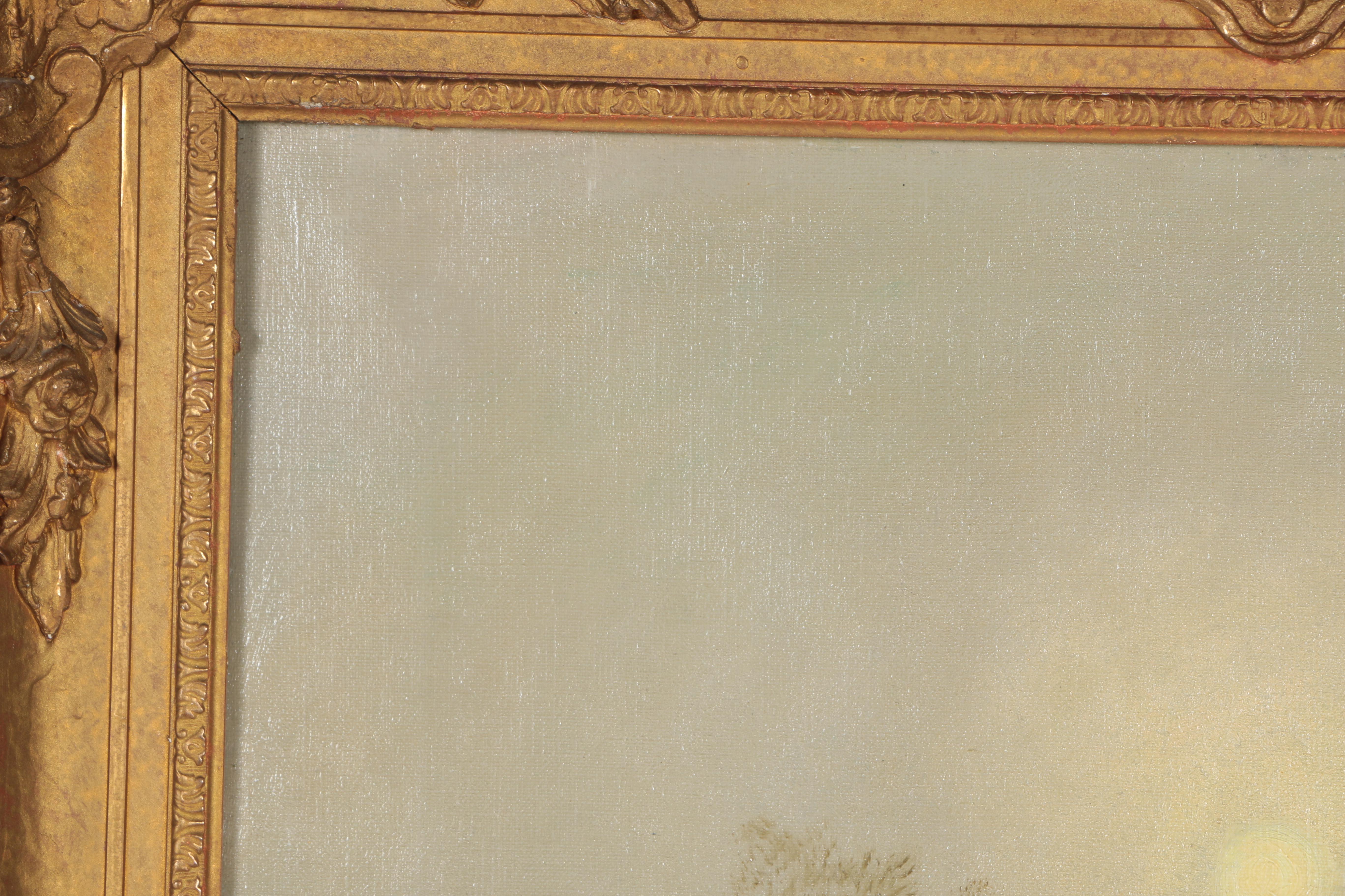 D.W. Marshall Oil on Canvas "Misty Morning Loch Rannoch"