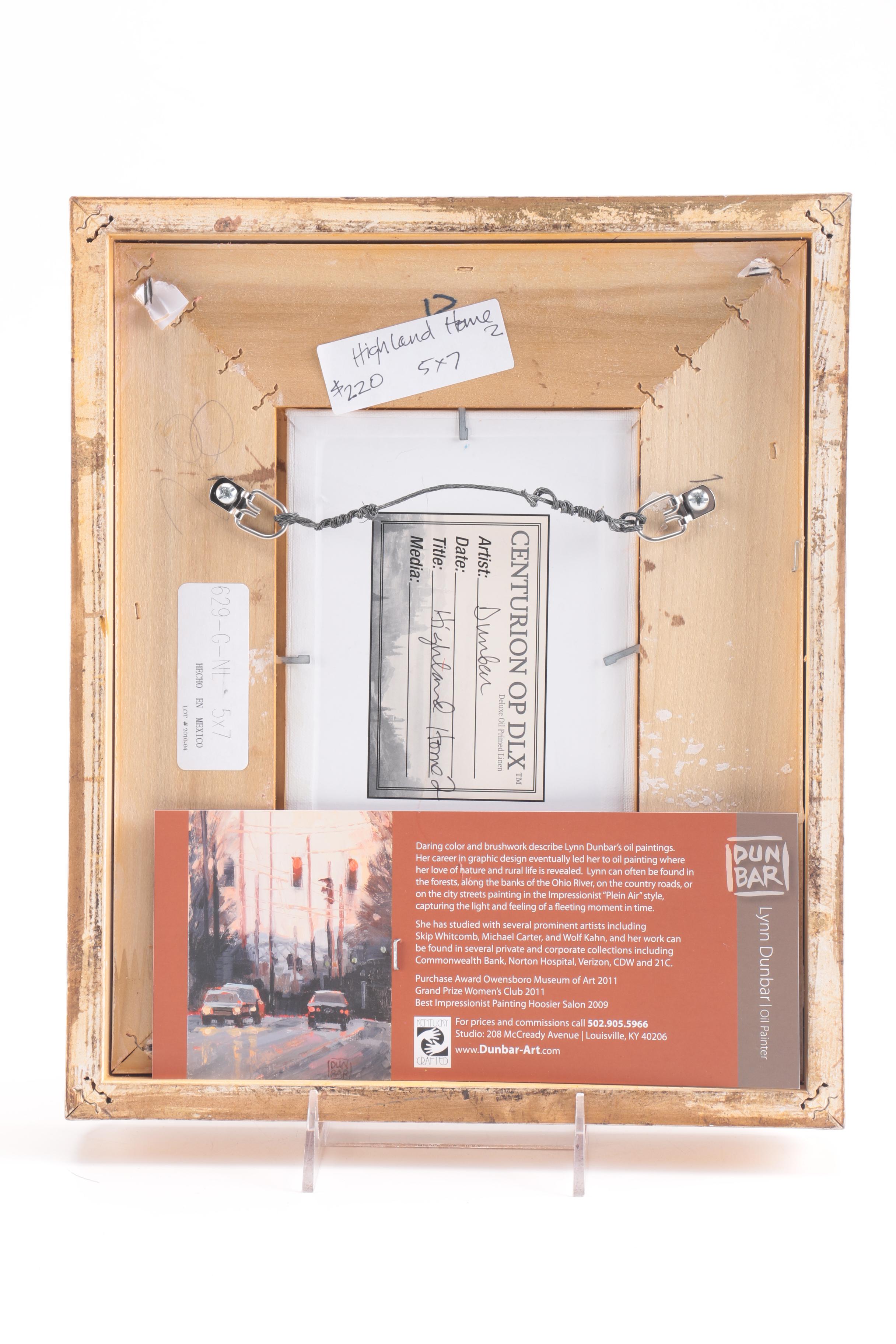 Lynn Dunbar Oil On Canvas Board "Highland Home 2"