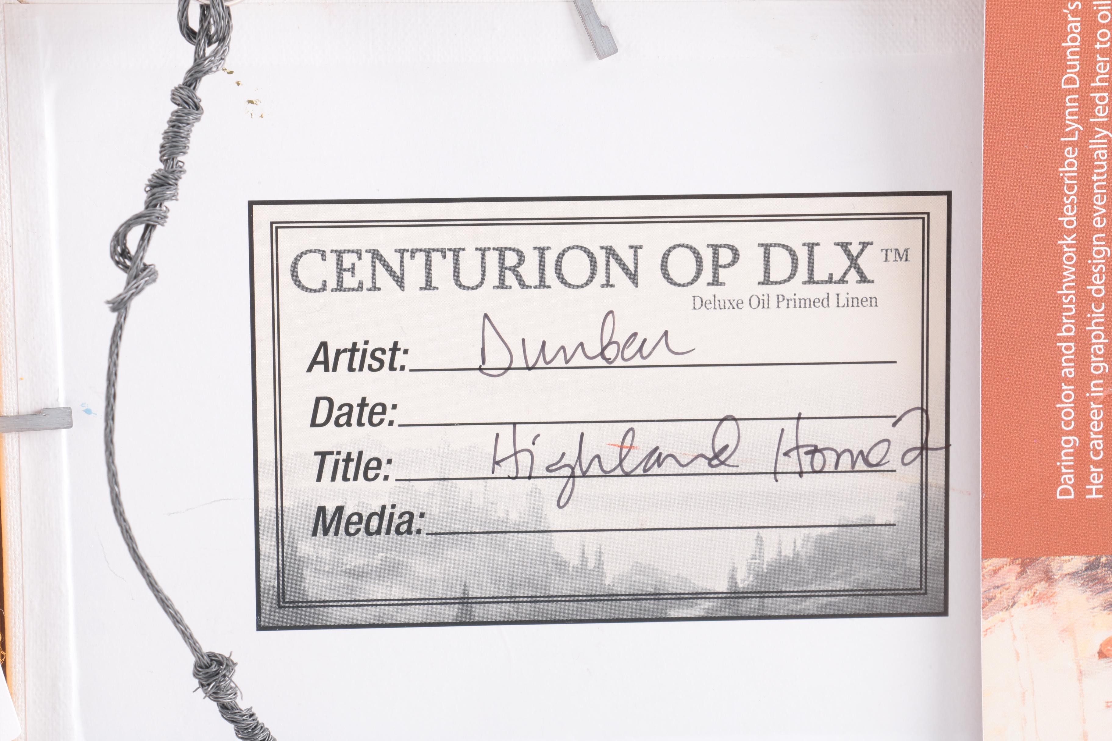 Lynn Dunbar Oil On Canvas Board "Highland Home 2"