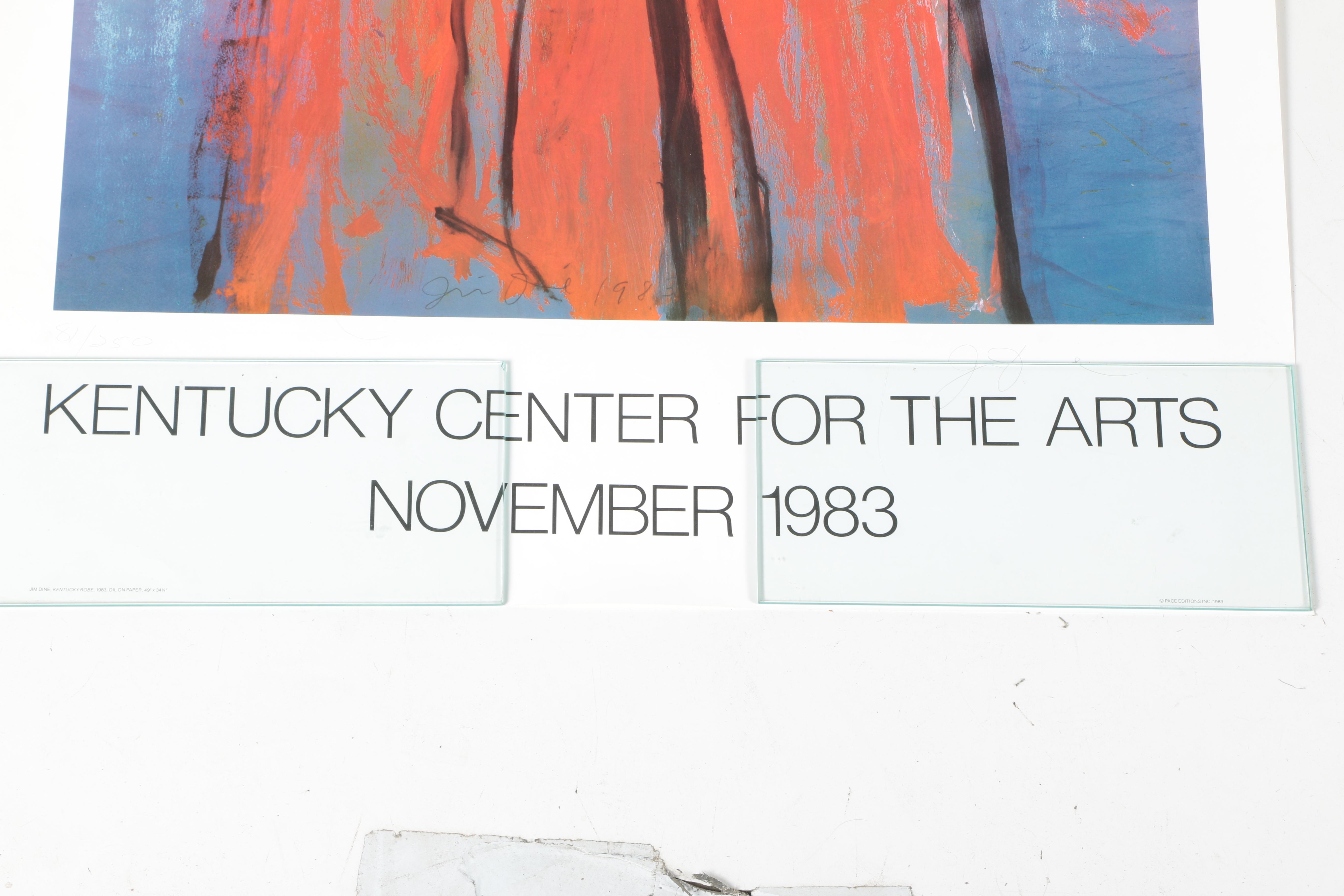 Jim Dine Limited Edition Offset Lithograph Exhibition Poster