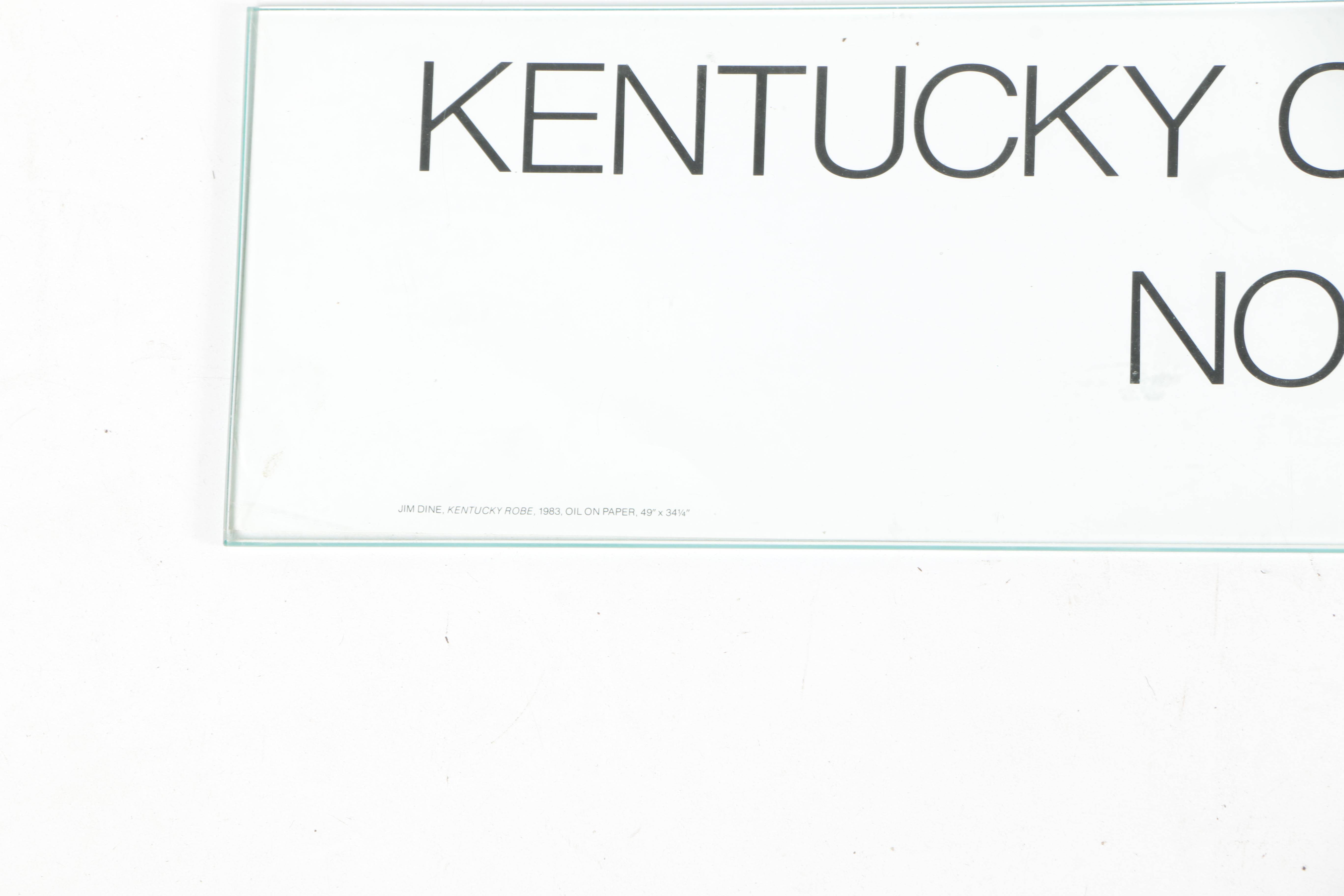 Jim Dine Limited Edition Offset Lithograph Exhibition Poster